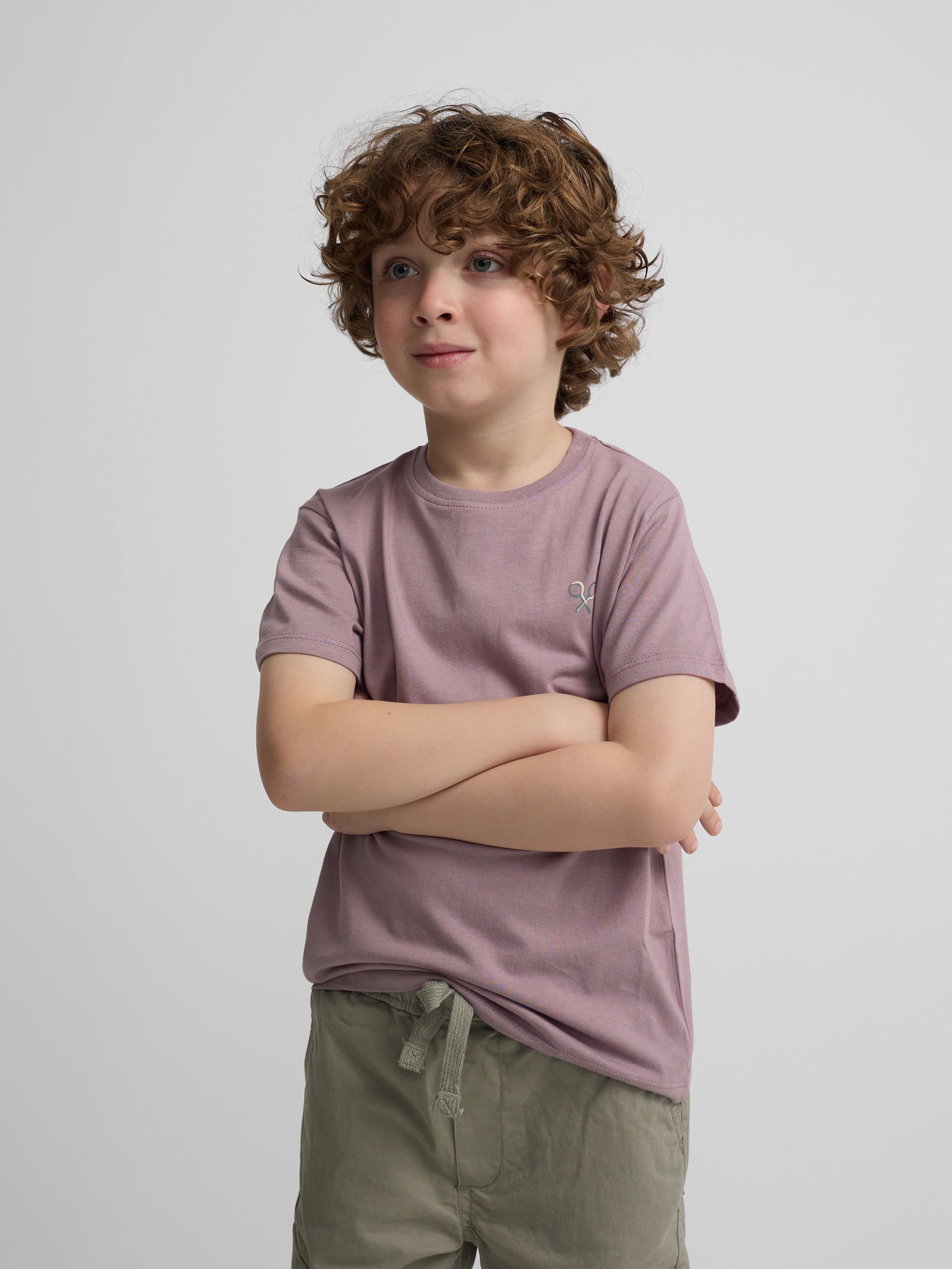 Silbon Formentera kids' burgundy t-shirt