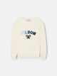 Kids sweater cream colored letters