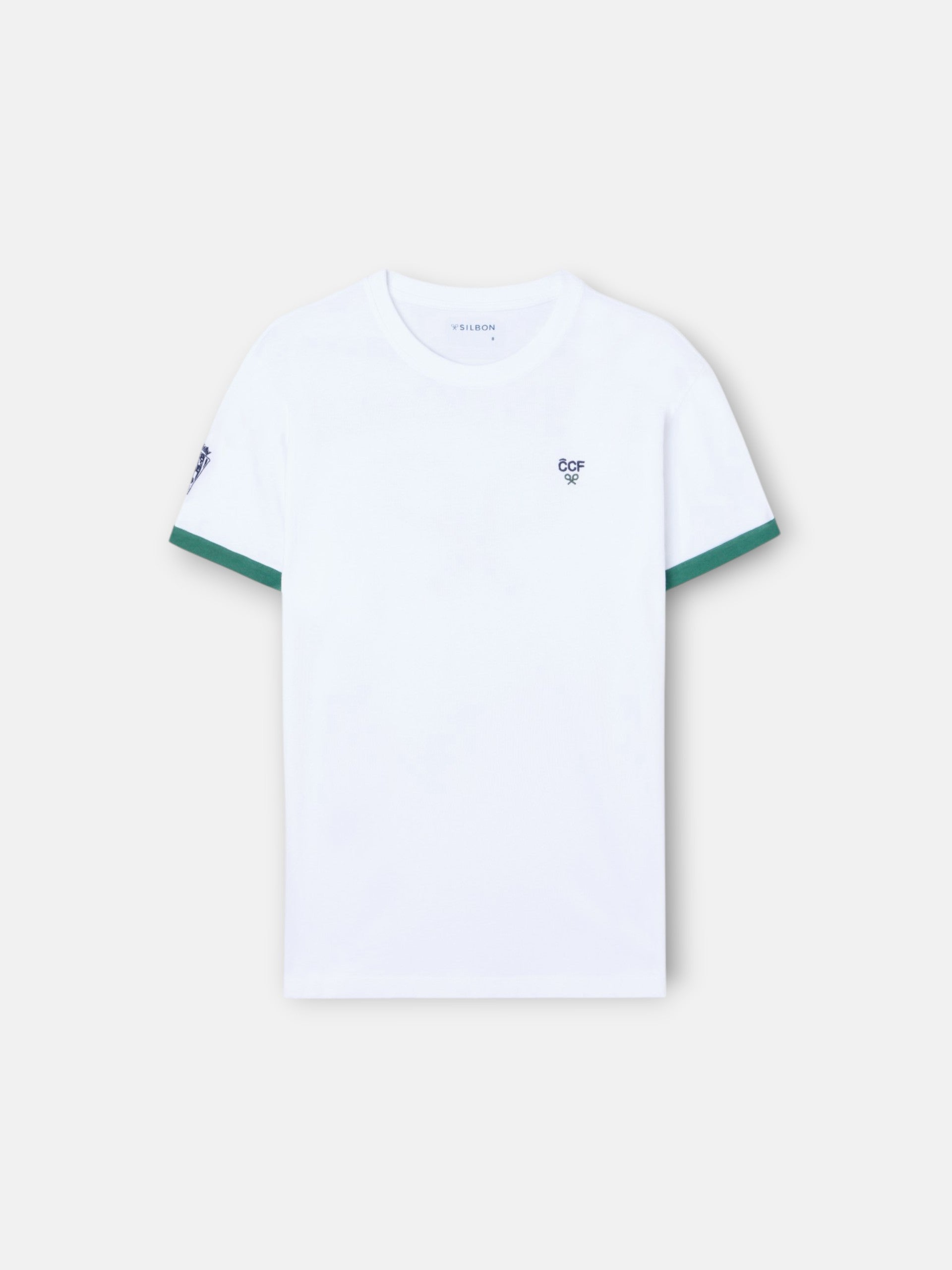 T-shirt enfant silbon CCF blanc