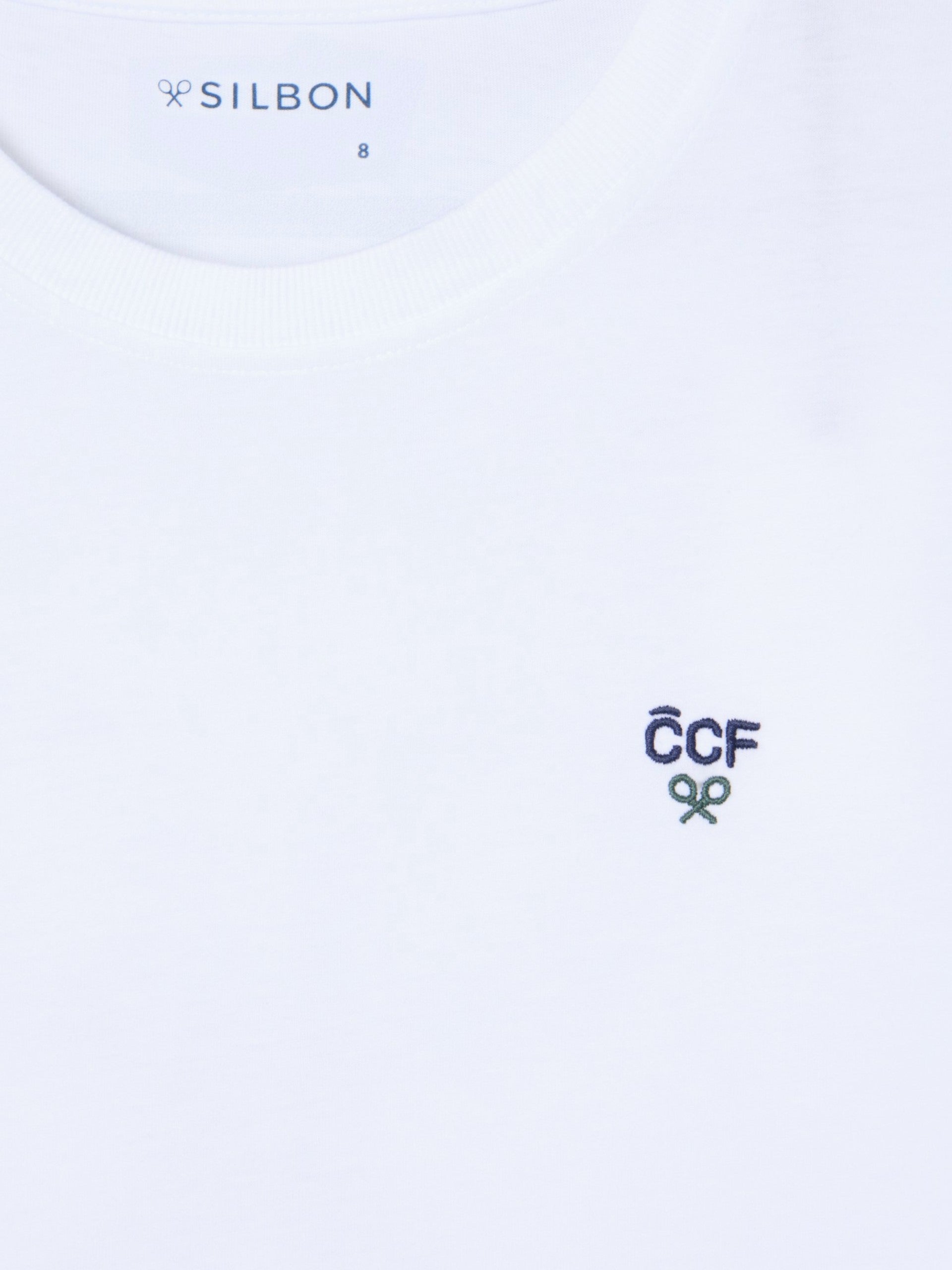 T-shirt enfant silbon CCF blanc