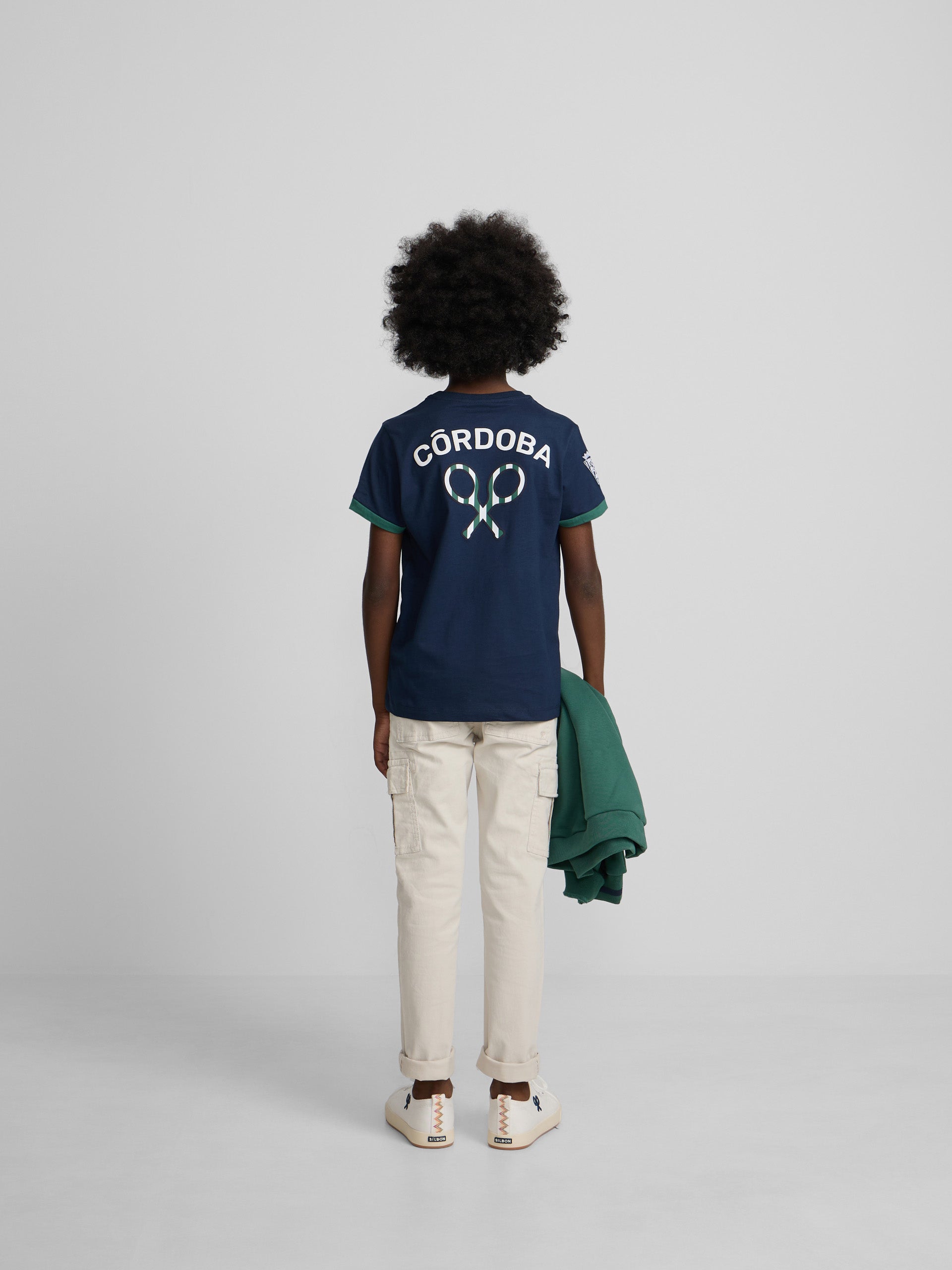 T-shirt enfant Silbon CCF bleu marine