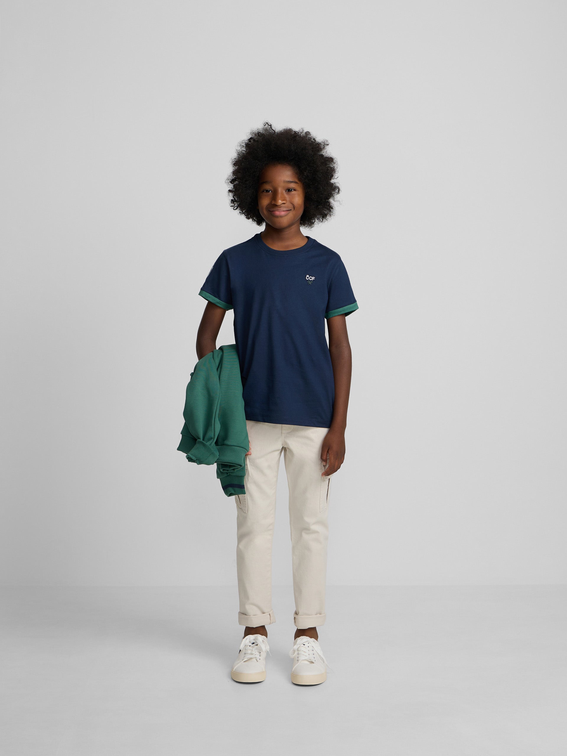 T-shirt enfant Silbon CCF bleu marine