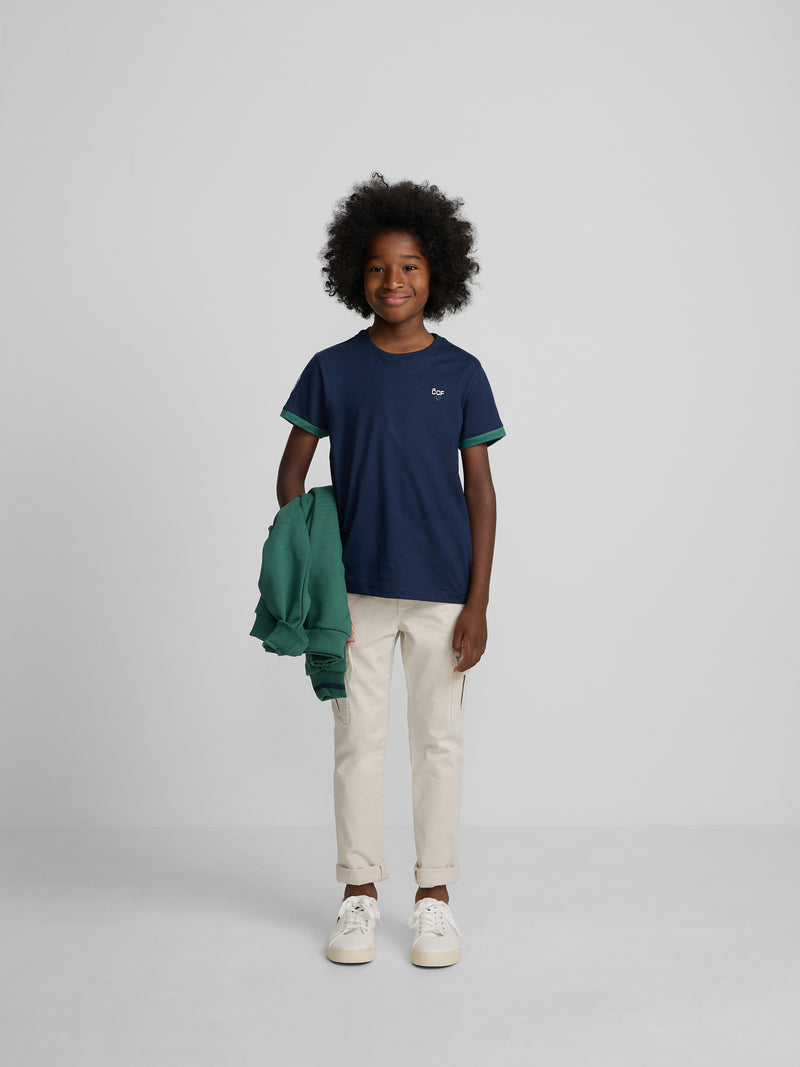Camiseta kids silbon CCF azul marino