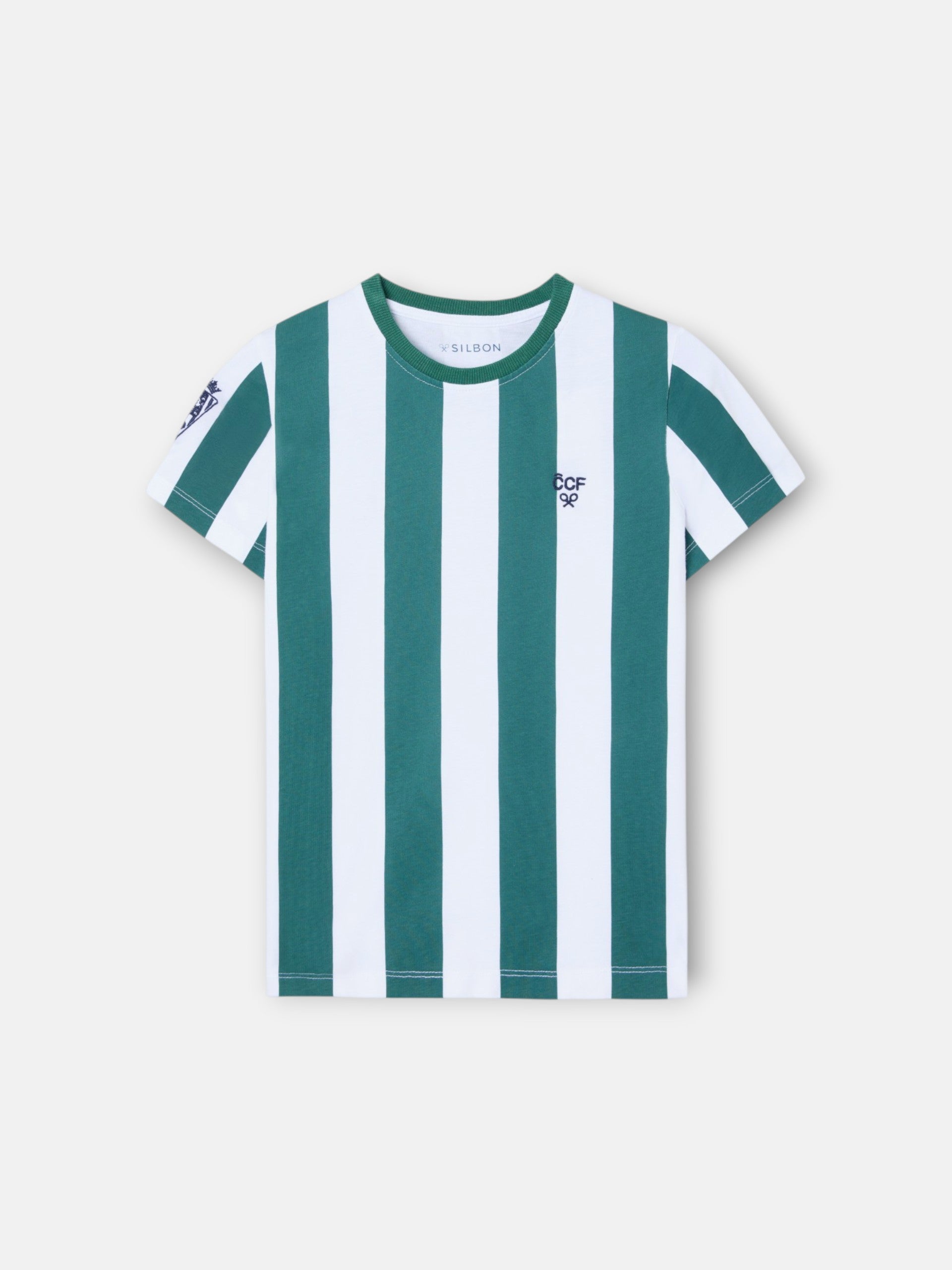T-shirt enfant Silbon CCF rayures