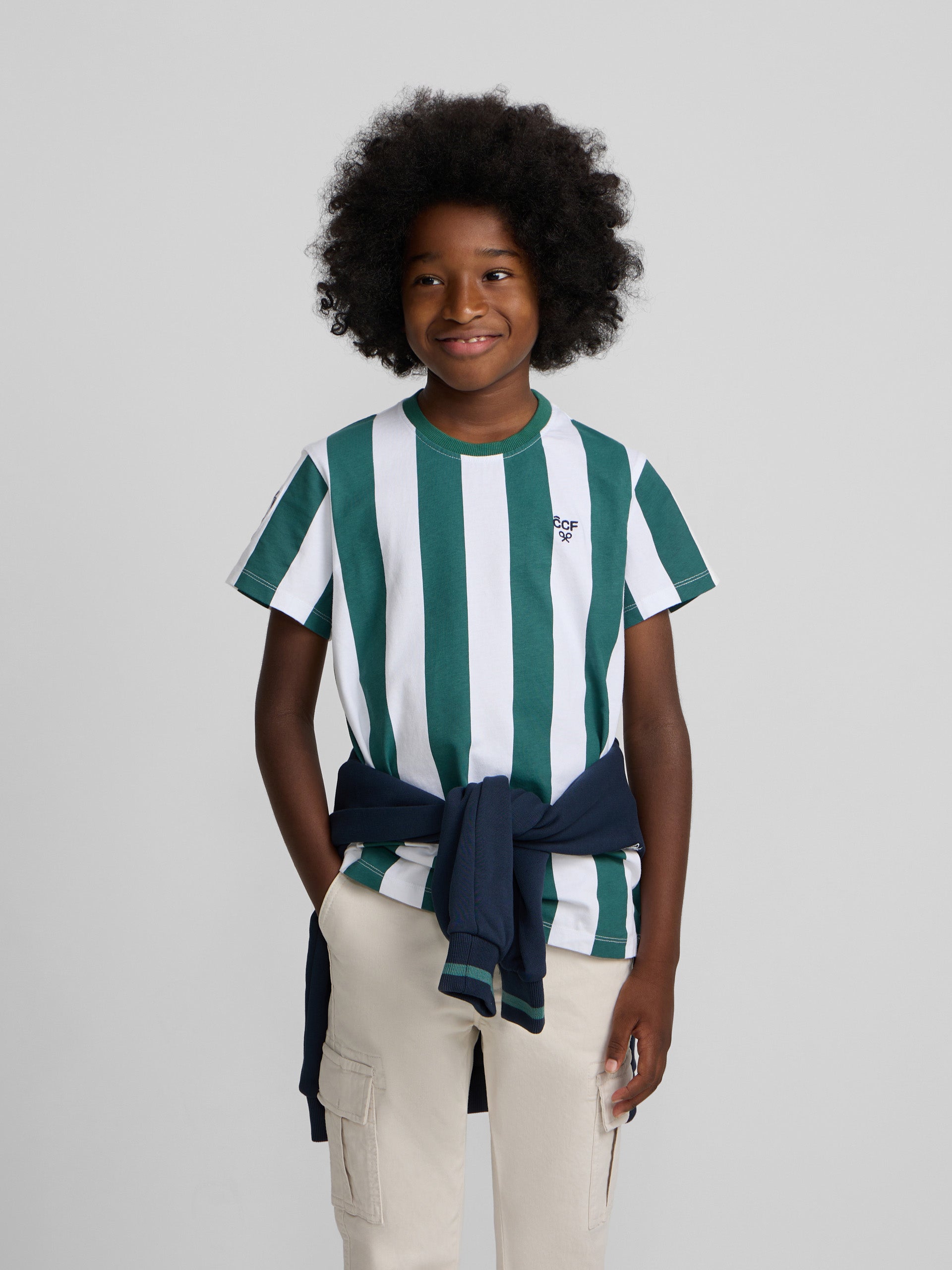 T-shirt enfant Silbon CCF rayures