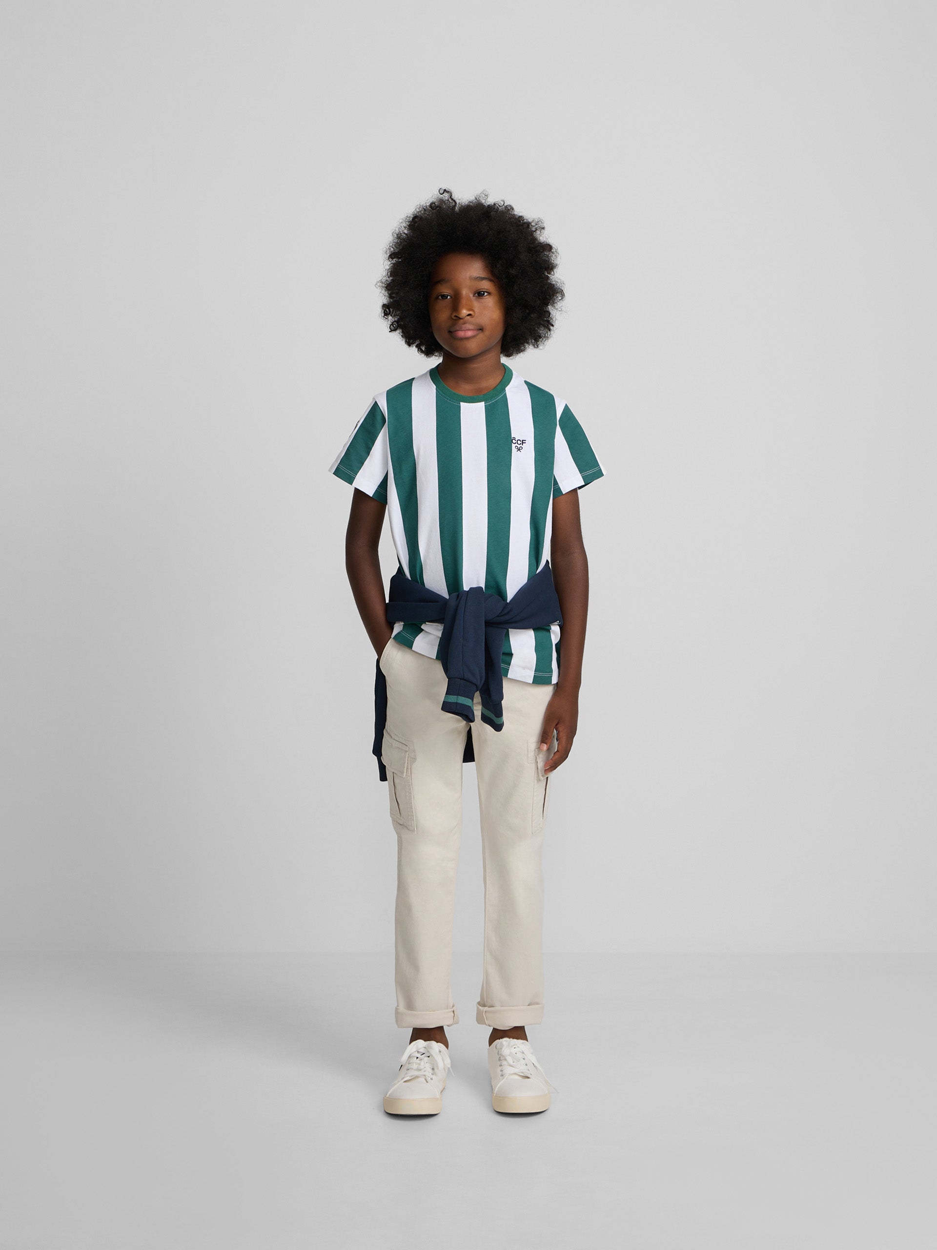 T-shirt enfant Silbon CCF rayures