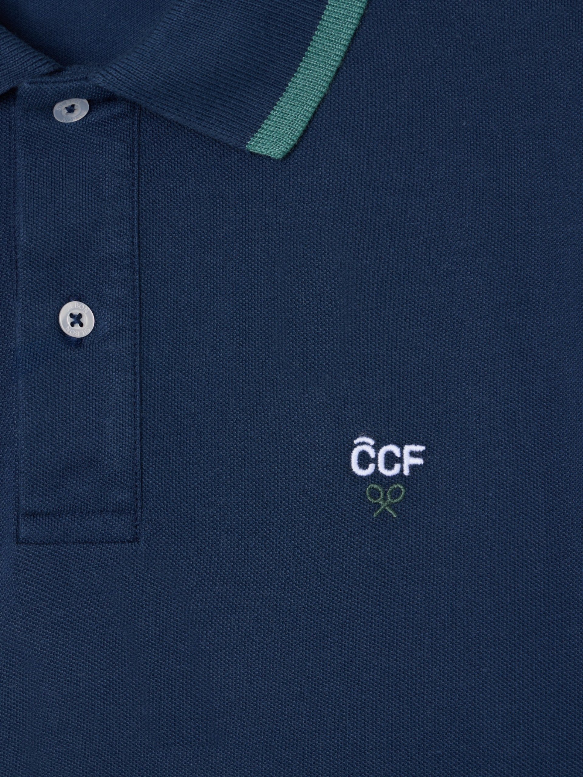 Polo enfant Silbon CCF bleu marine