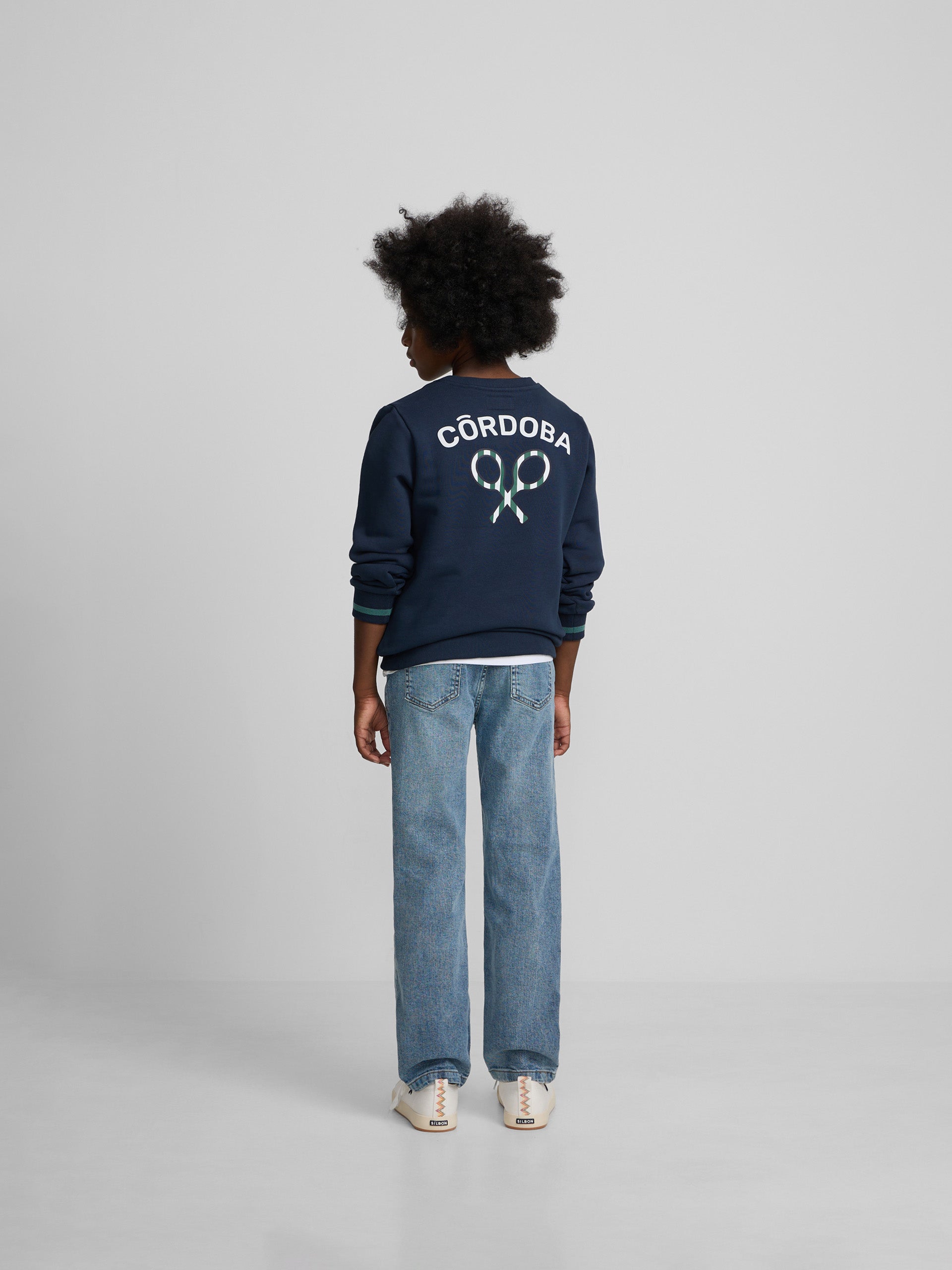 Sweat-shirt enfant Silbon CCF bleu marine