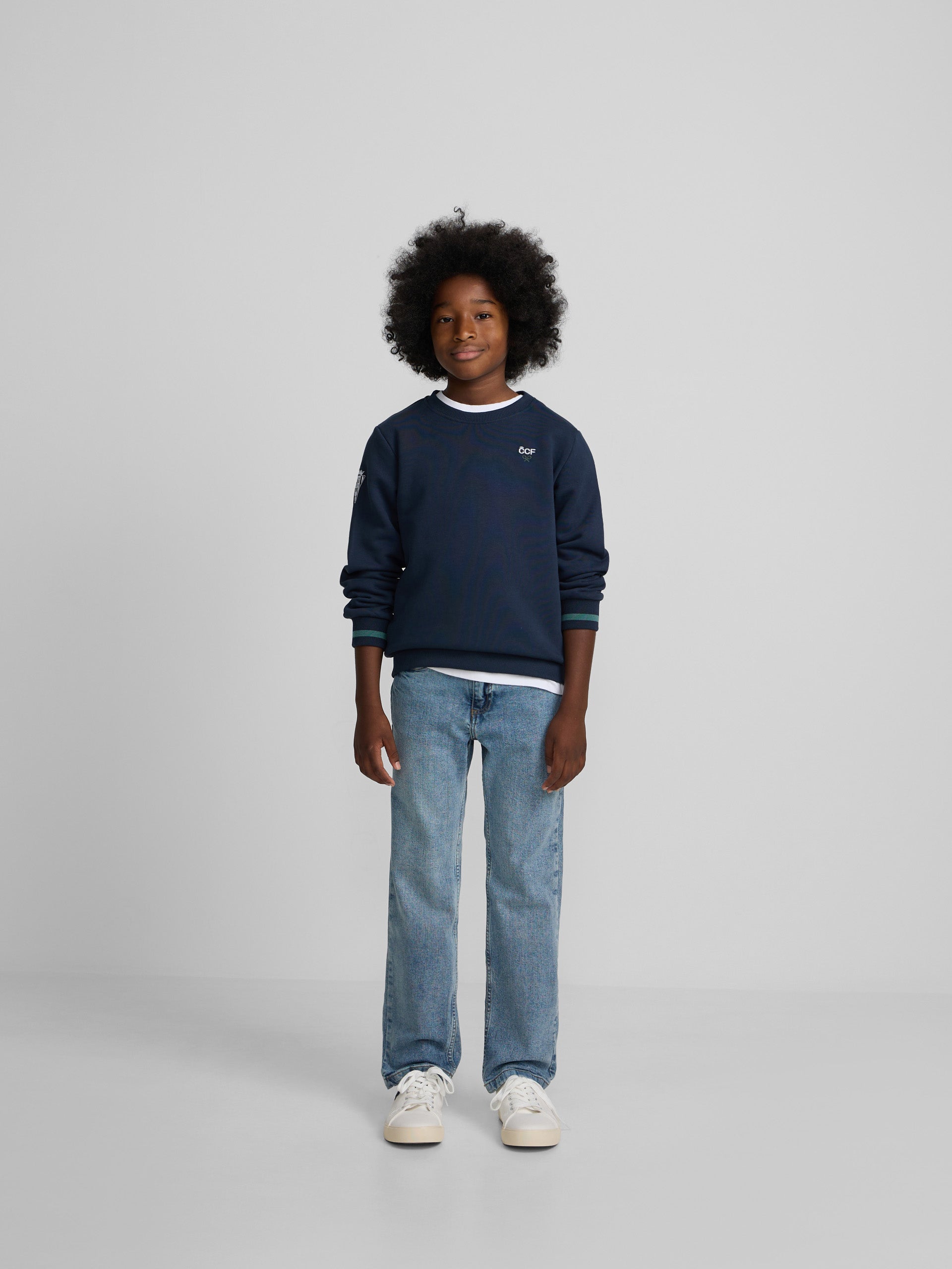 Sweat-shirt enfant Silbon CCF bleu marine