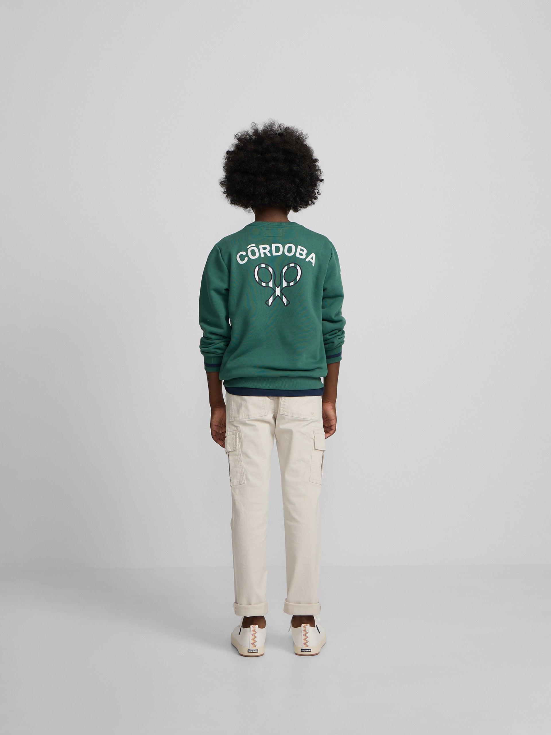 Sweat-shirt enfant Silbon CCF vert