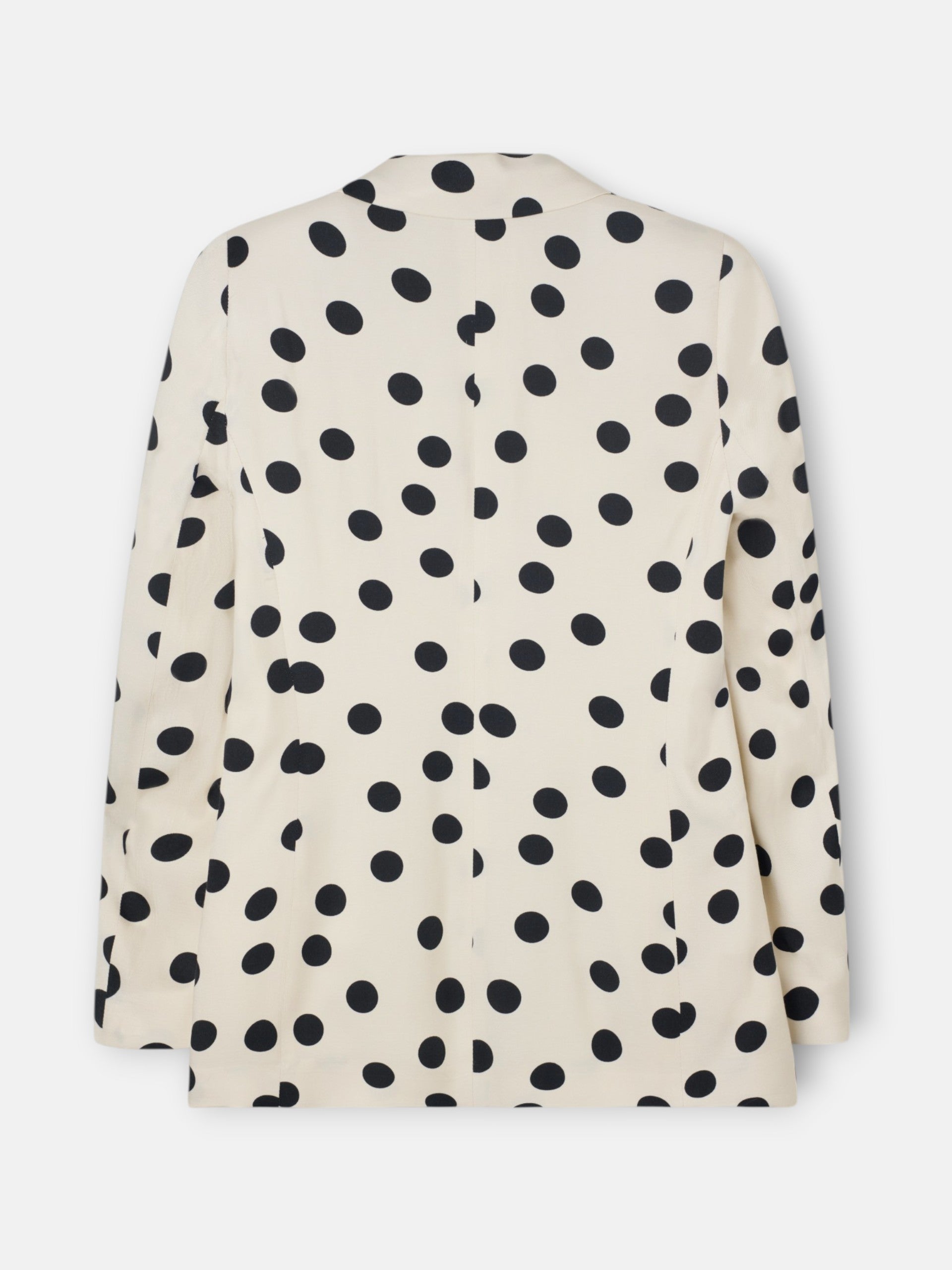 Black polka dot lapel blazer