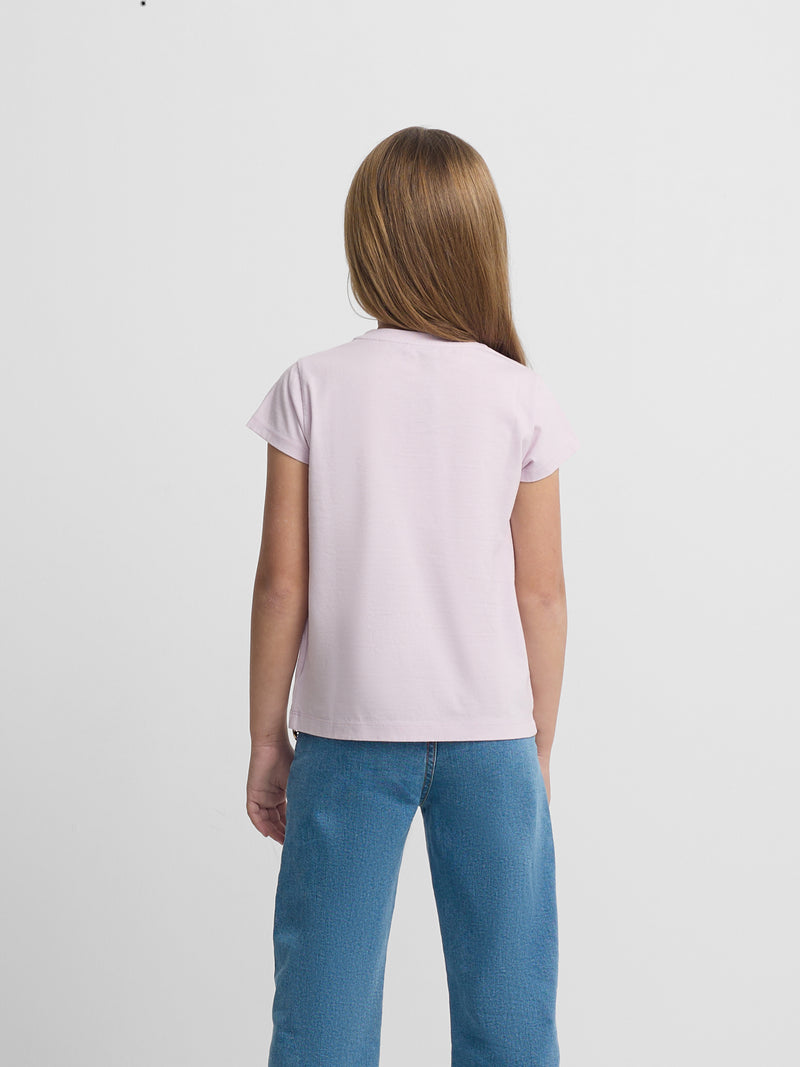 Camisola girl bordados silbon lilás