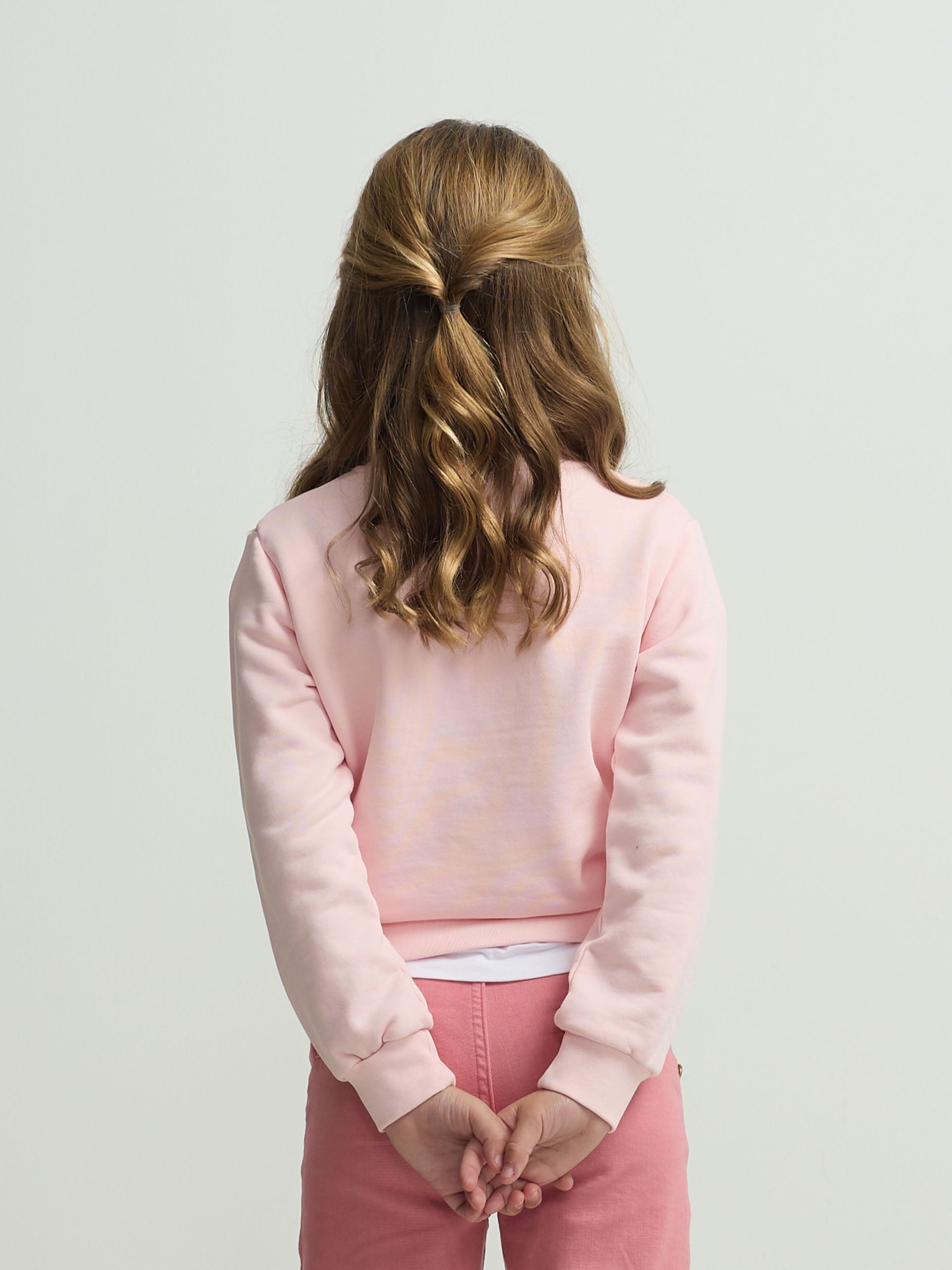 Pink girl smile sweatshirt