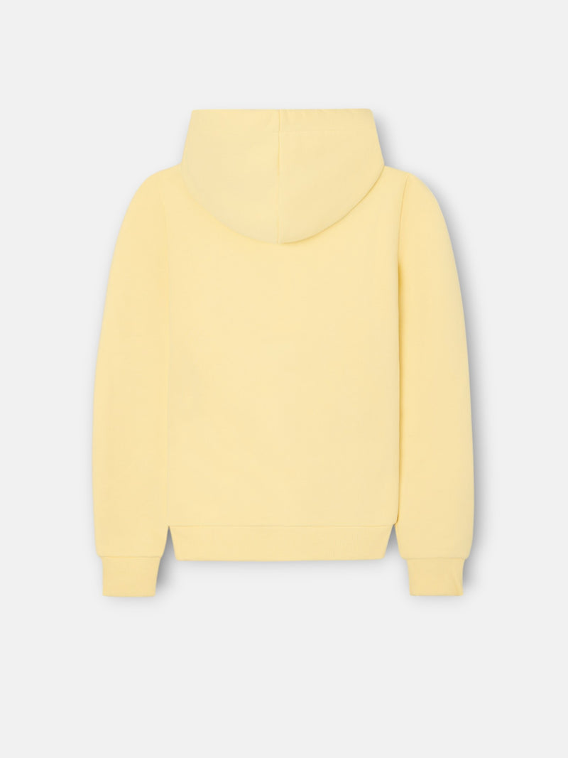 Sweat-shirt fille raquettes multicolores jaune