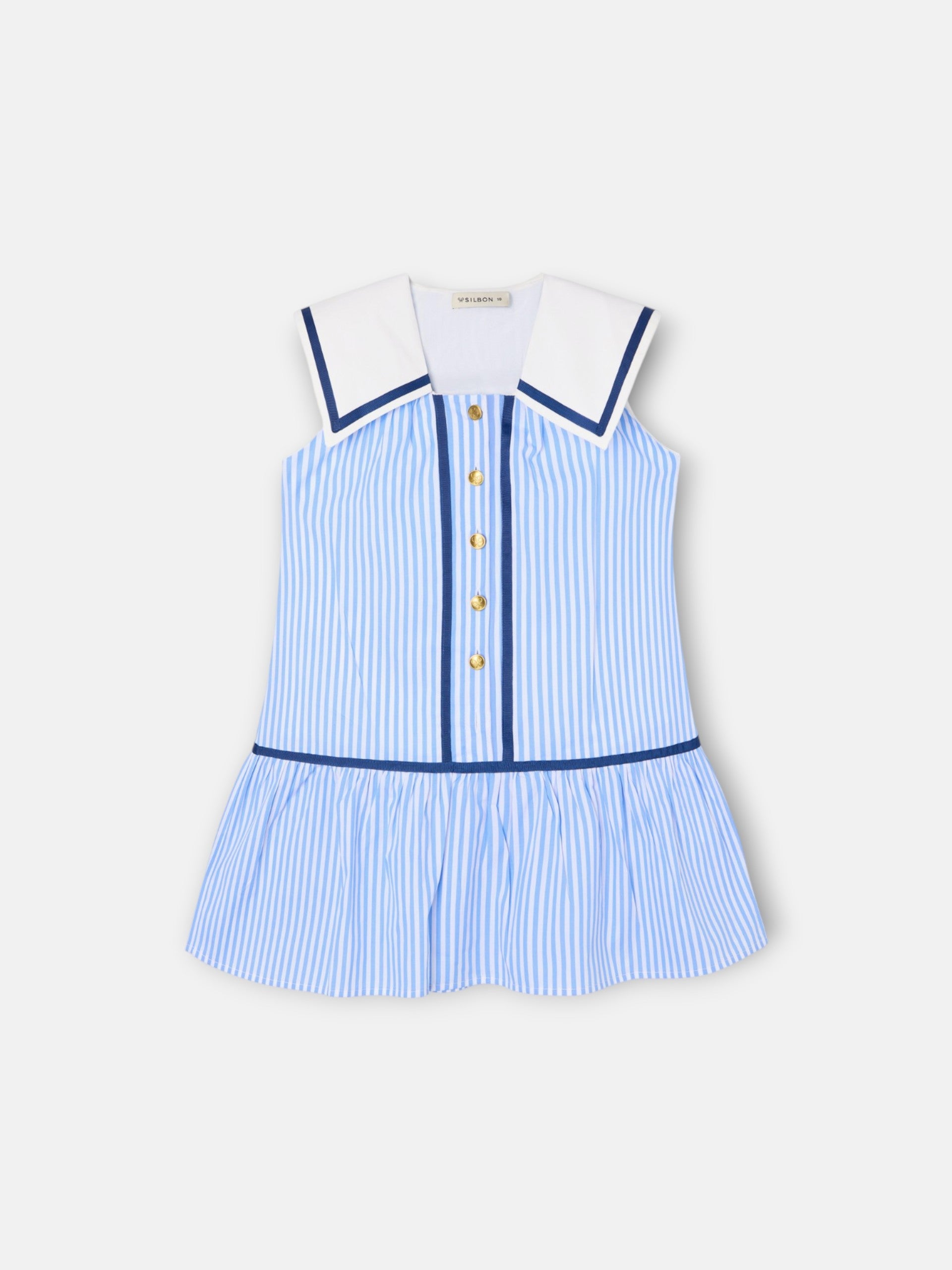 Vestido girl marinero rayas azules
