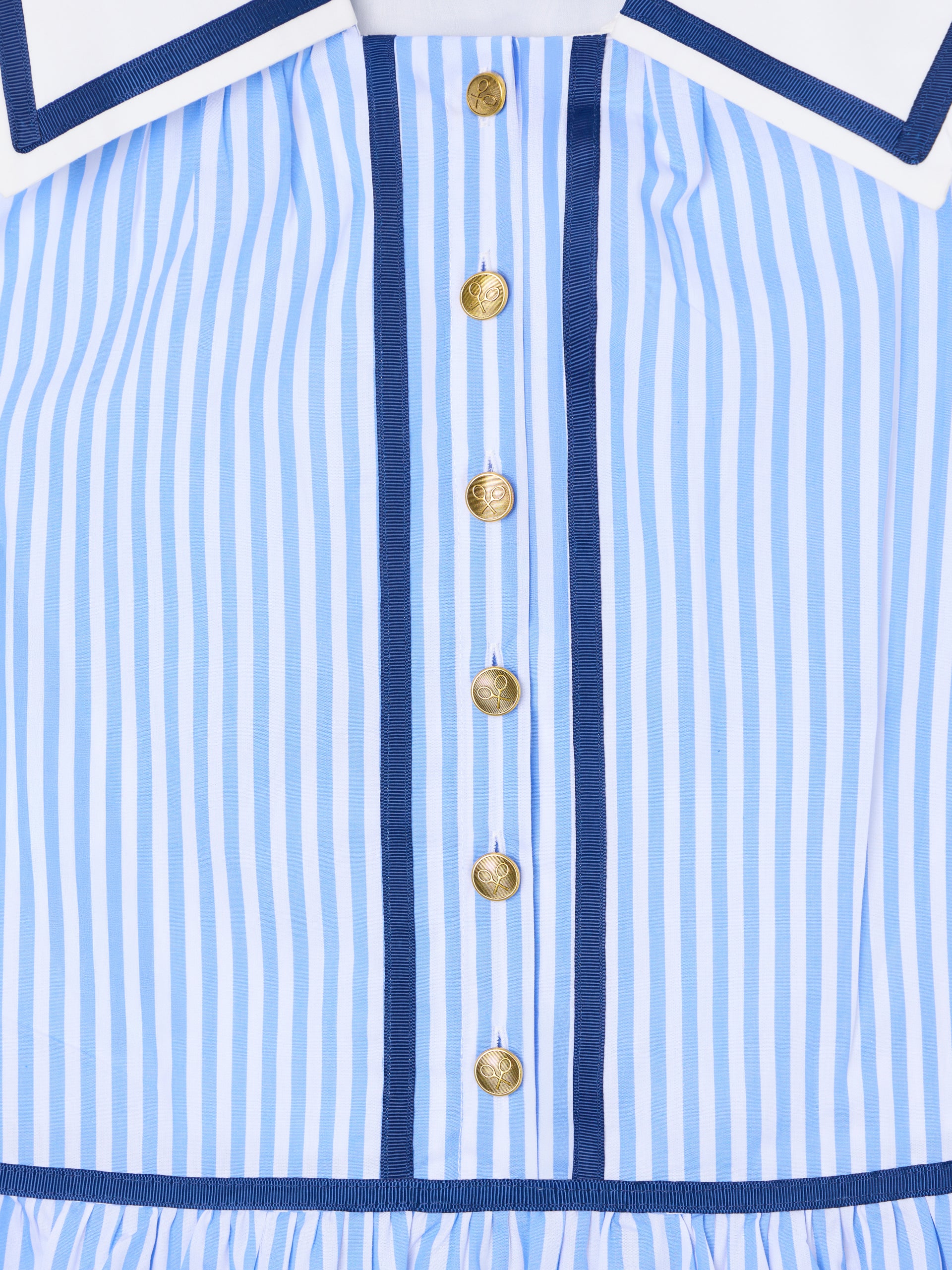 Vestido girl marinero rayas azules