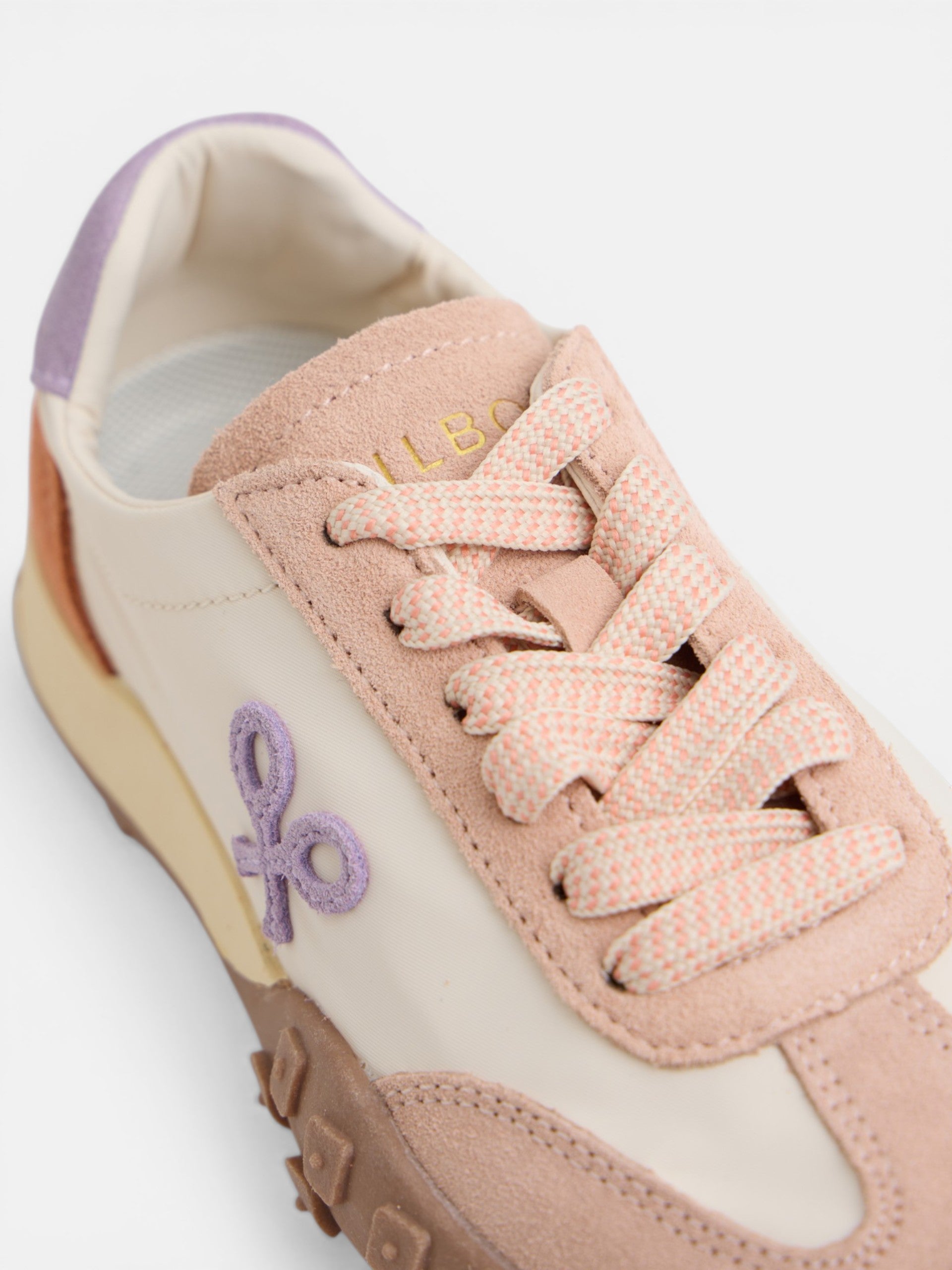 Zapatilla girl running morada y naranja