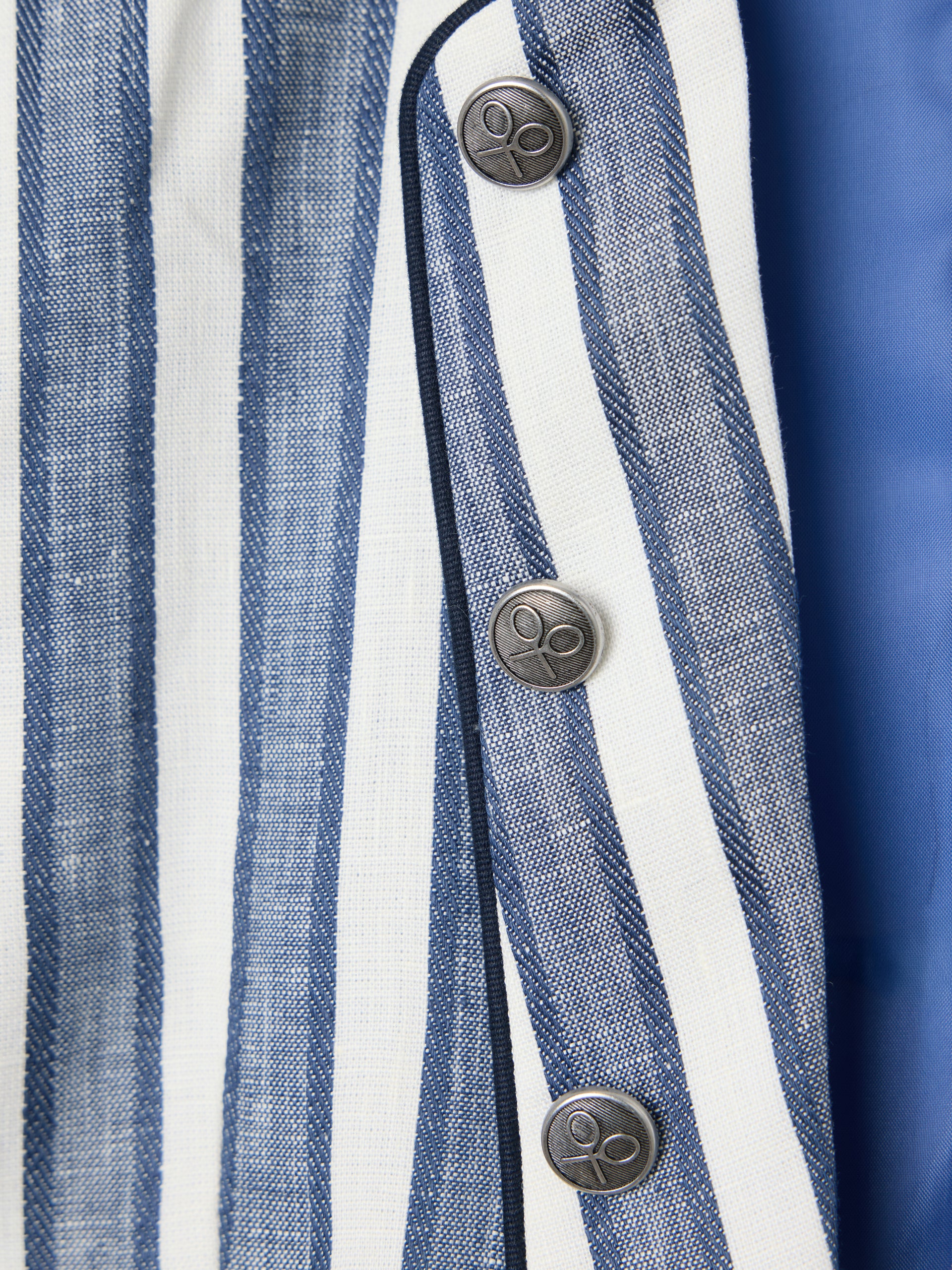 Blazer de menina marinheiro riscas azuis