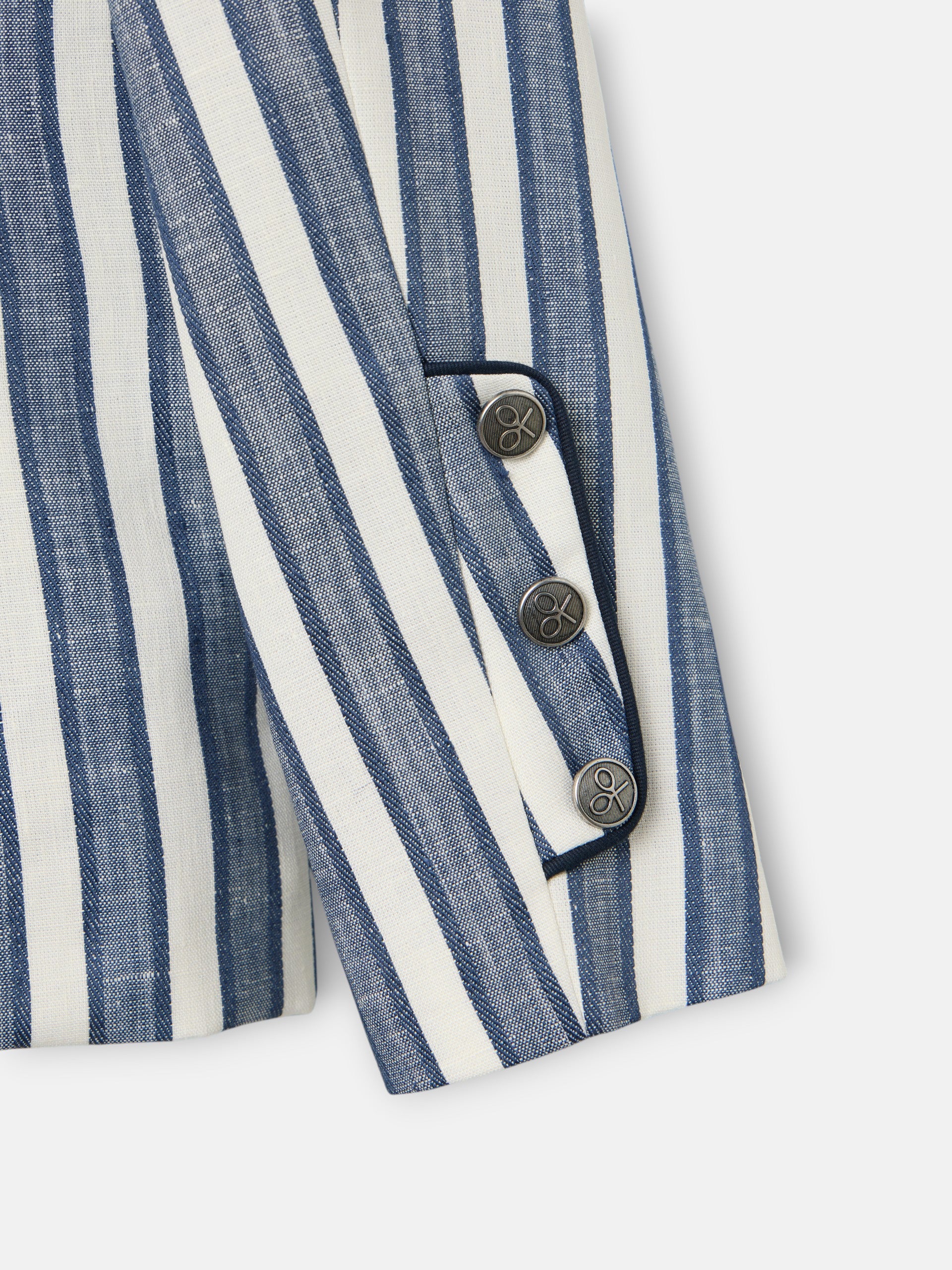 Blazer de menina marinheiro riscas azuis