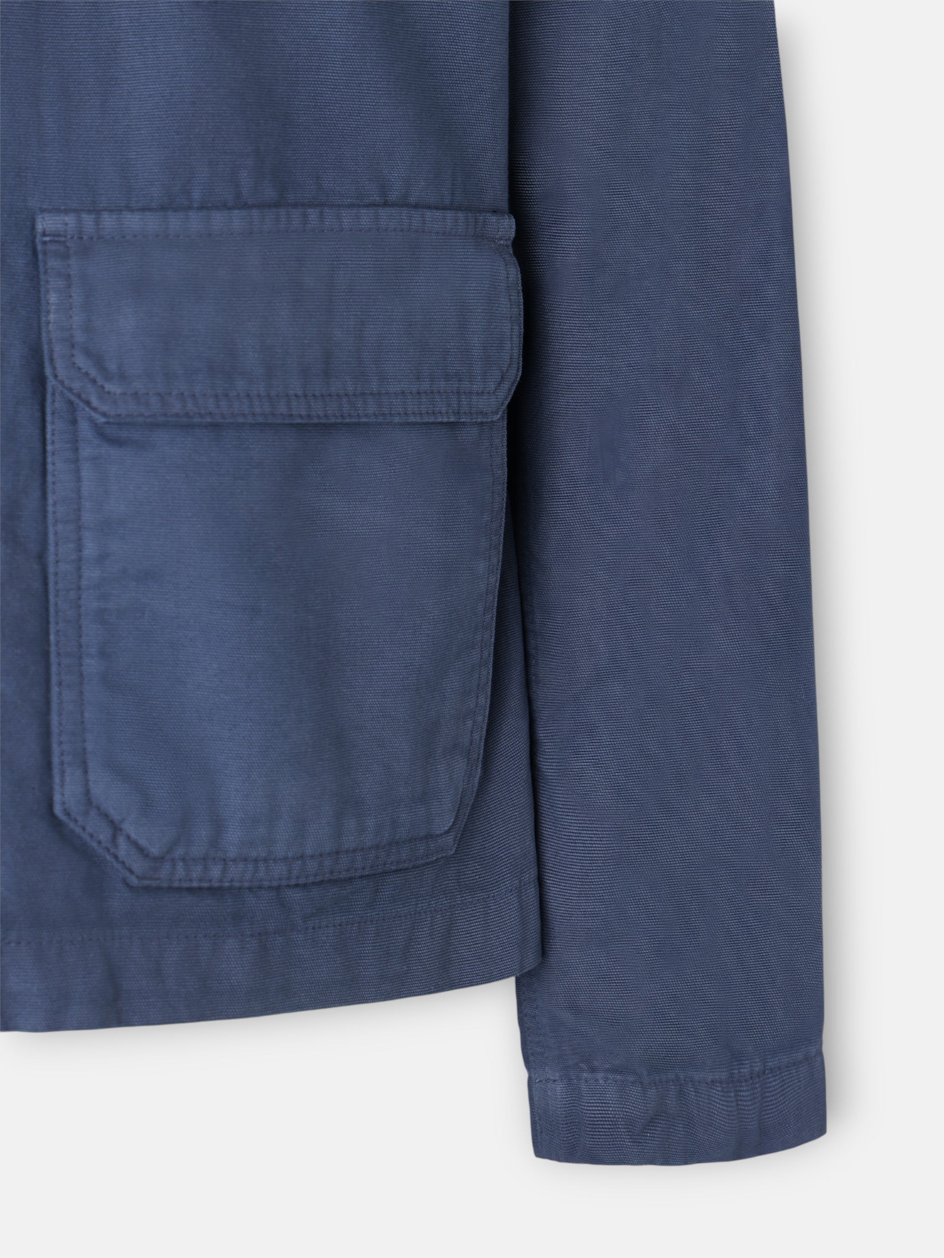 Navy blue cruise overshirt with pockets