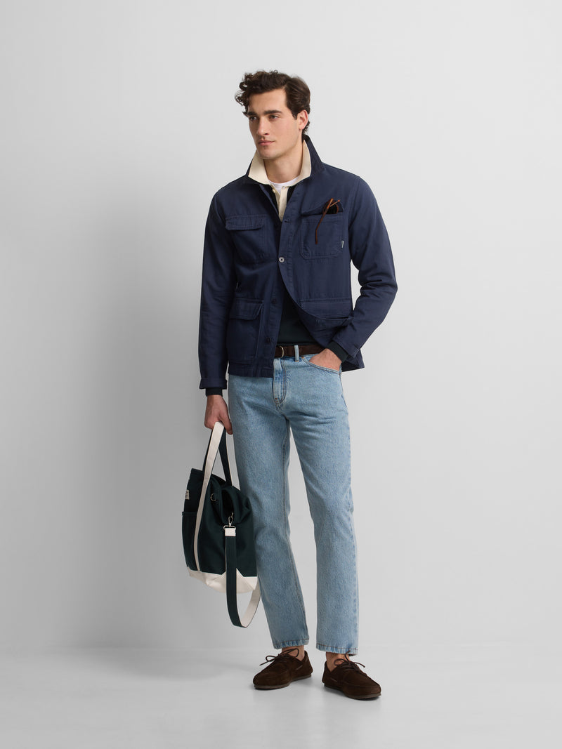 Sobrecamisa bolsillos cruise azul marino