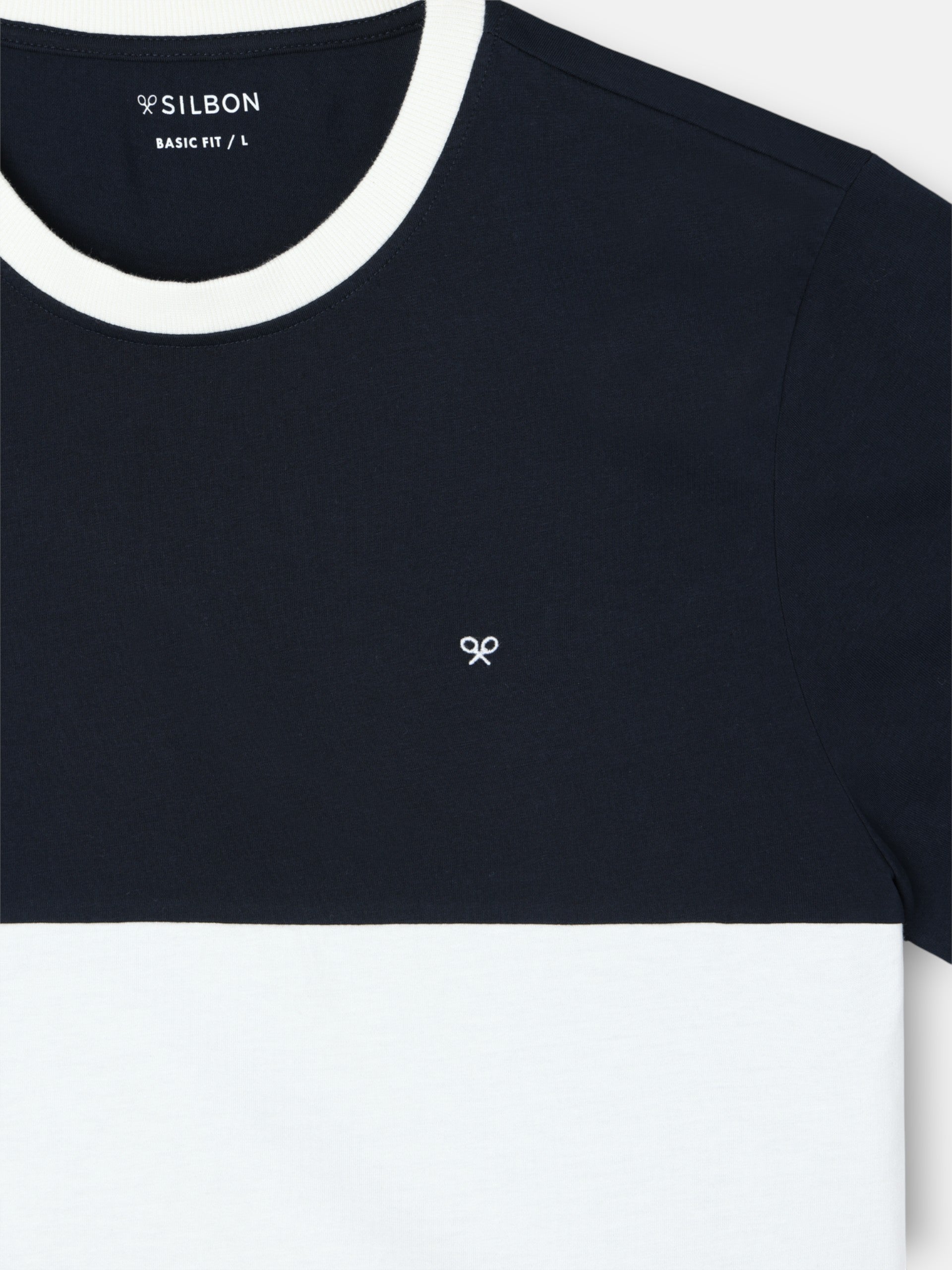 T-shirt de croisière à rayures horizontales bleu marine