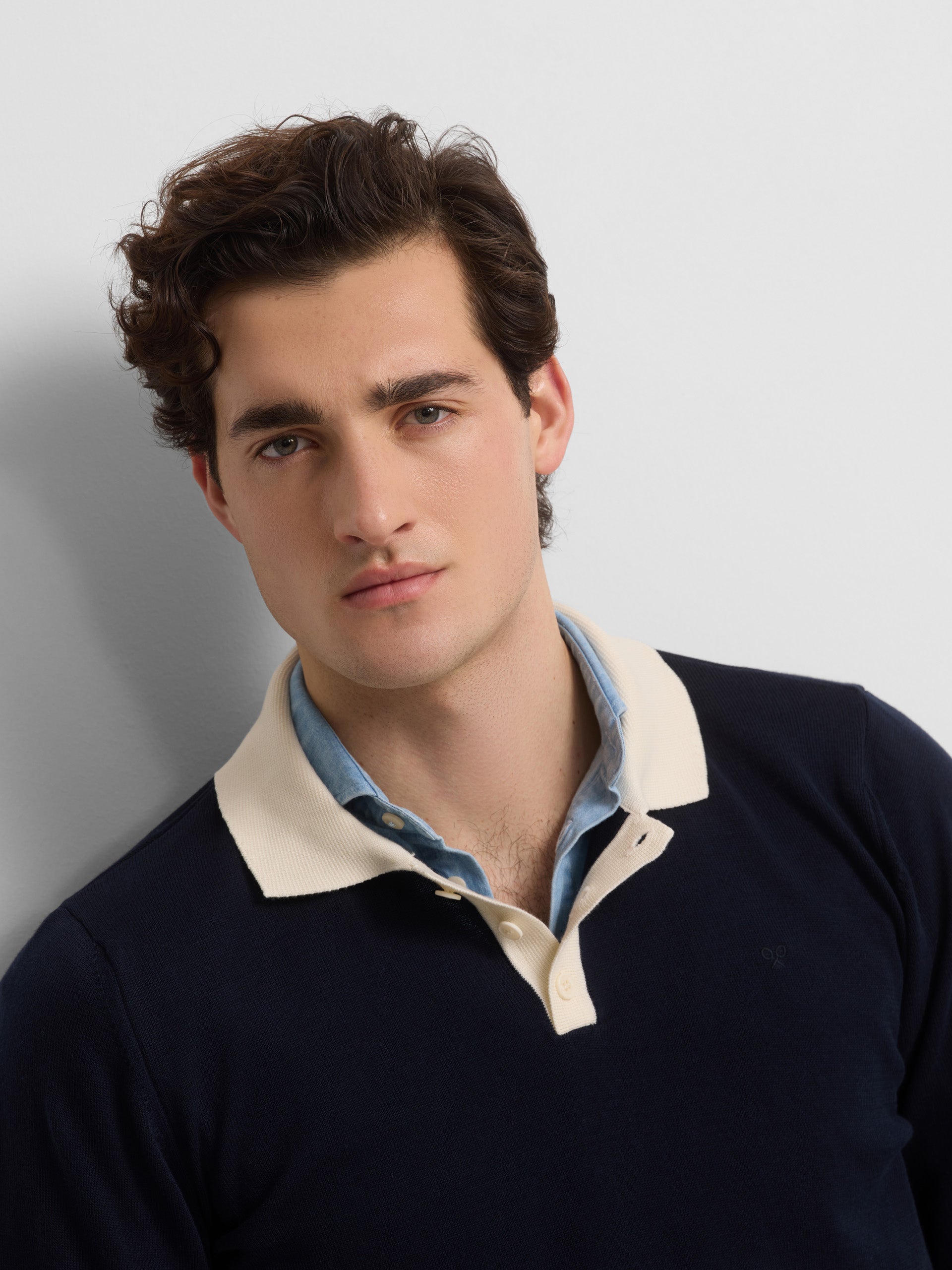 Camisola gola polo cruise azul-marinho