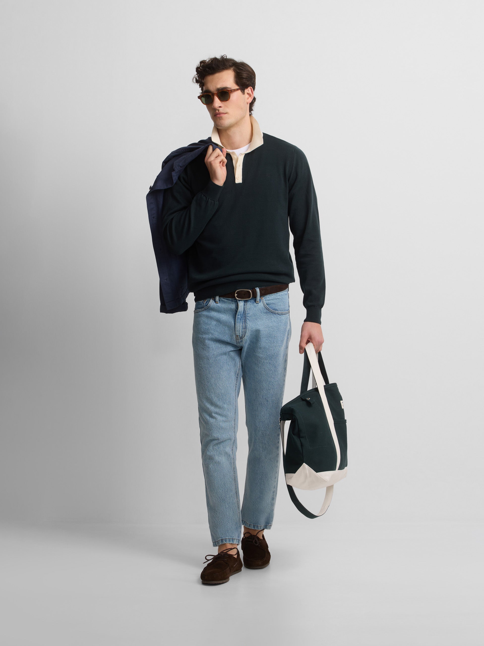 Jersey cuello polo cruise verde