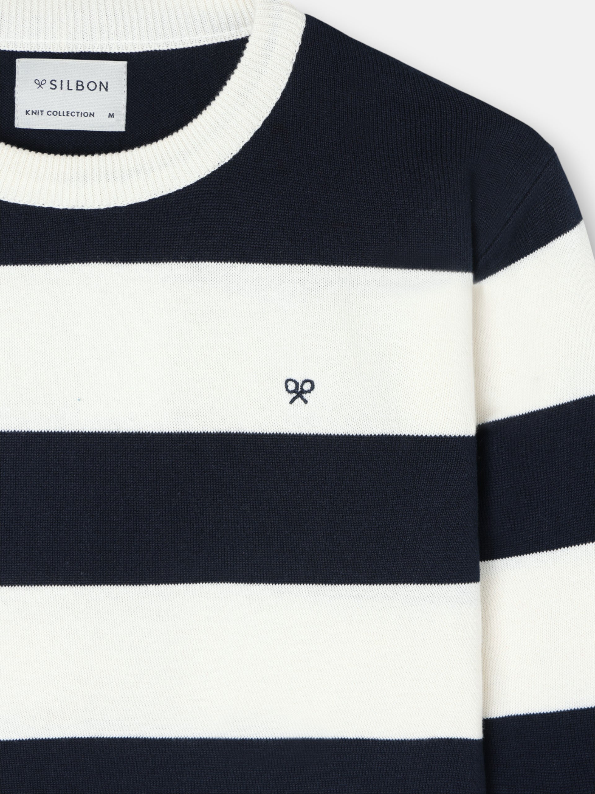 Jersey SB stripes navy cream