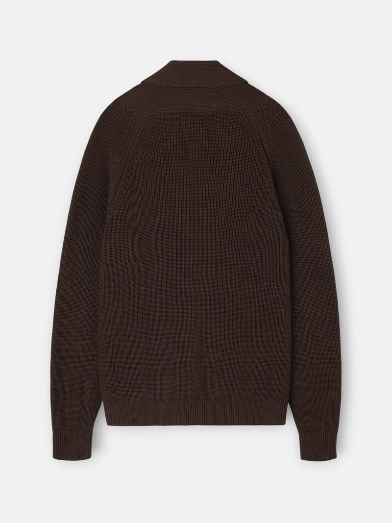 Cardigan canale cruise marron