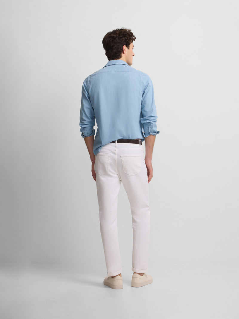 Pantalon de sport en denim cruise blanc