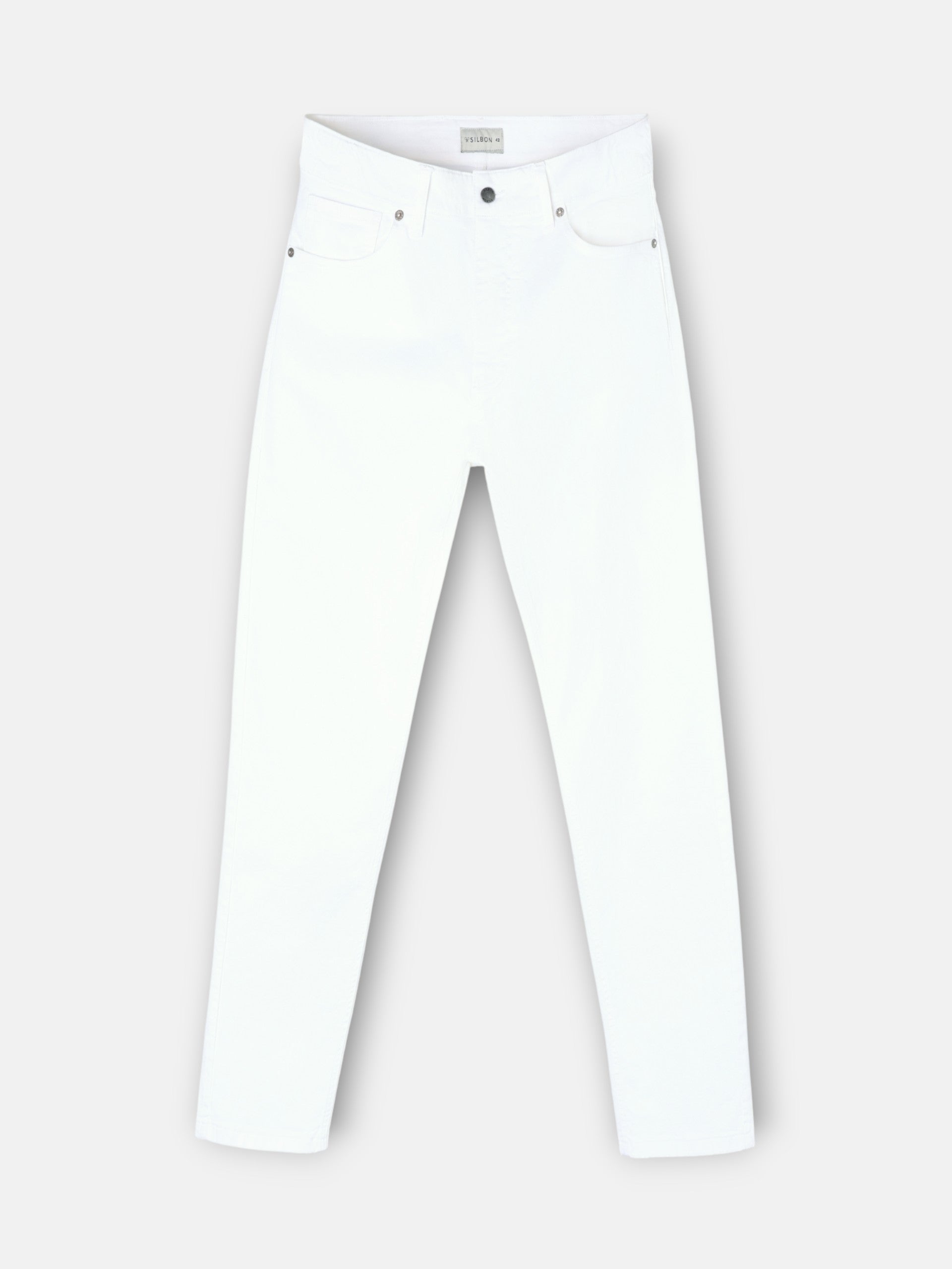 White cruise denim sport pants