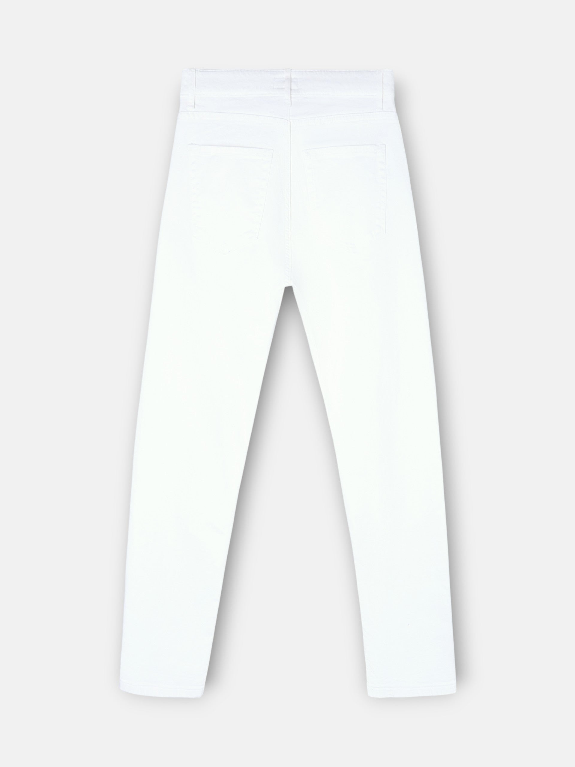 White cruise denim sport pants