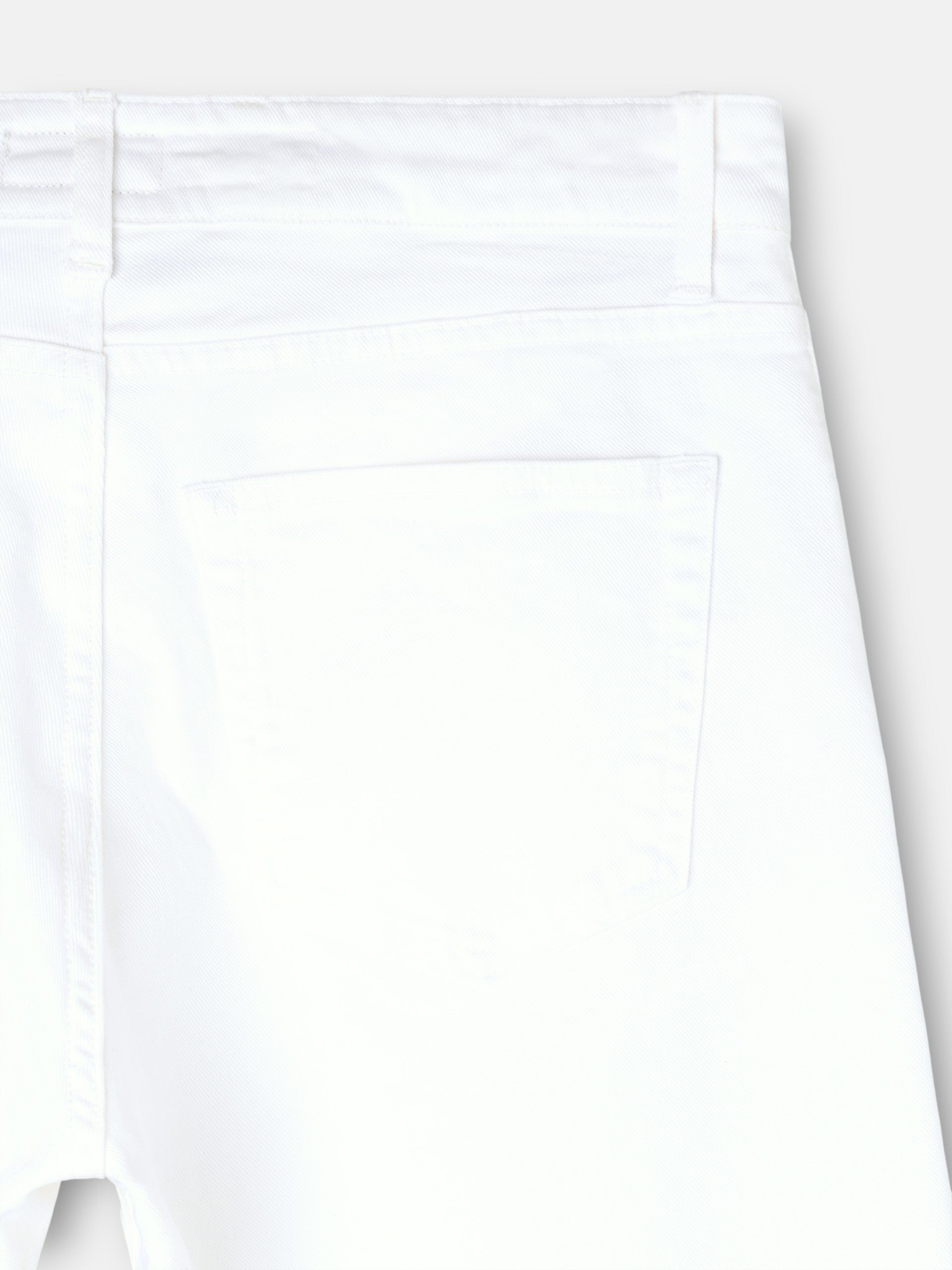 White cruise denim sport pants