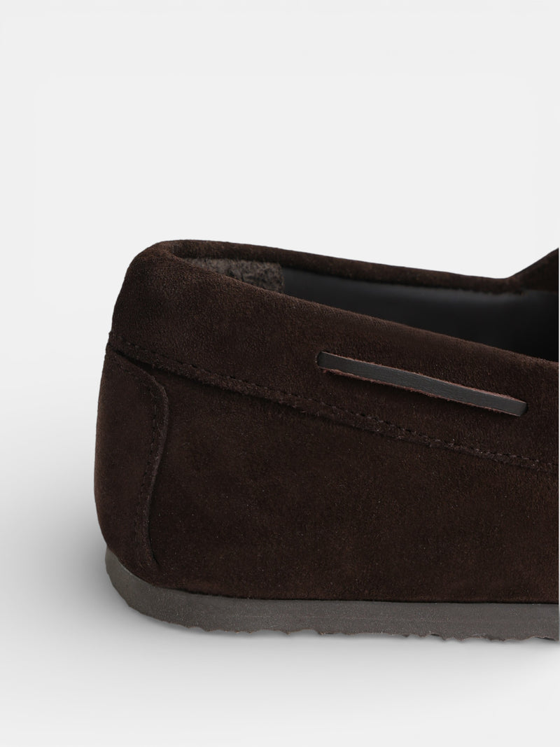 Chaussure bateau cruise en daim marron