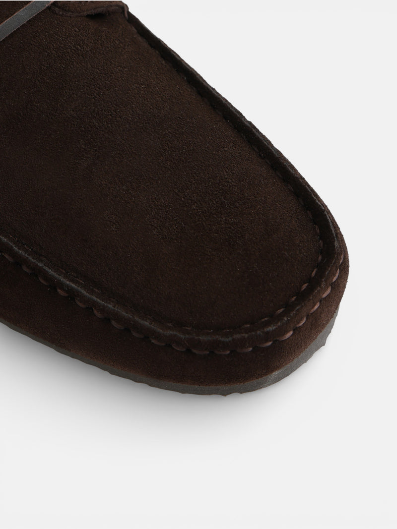 Chaussure bateau cruise en daim marron