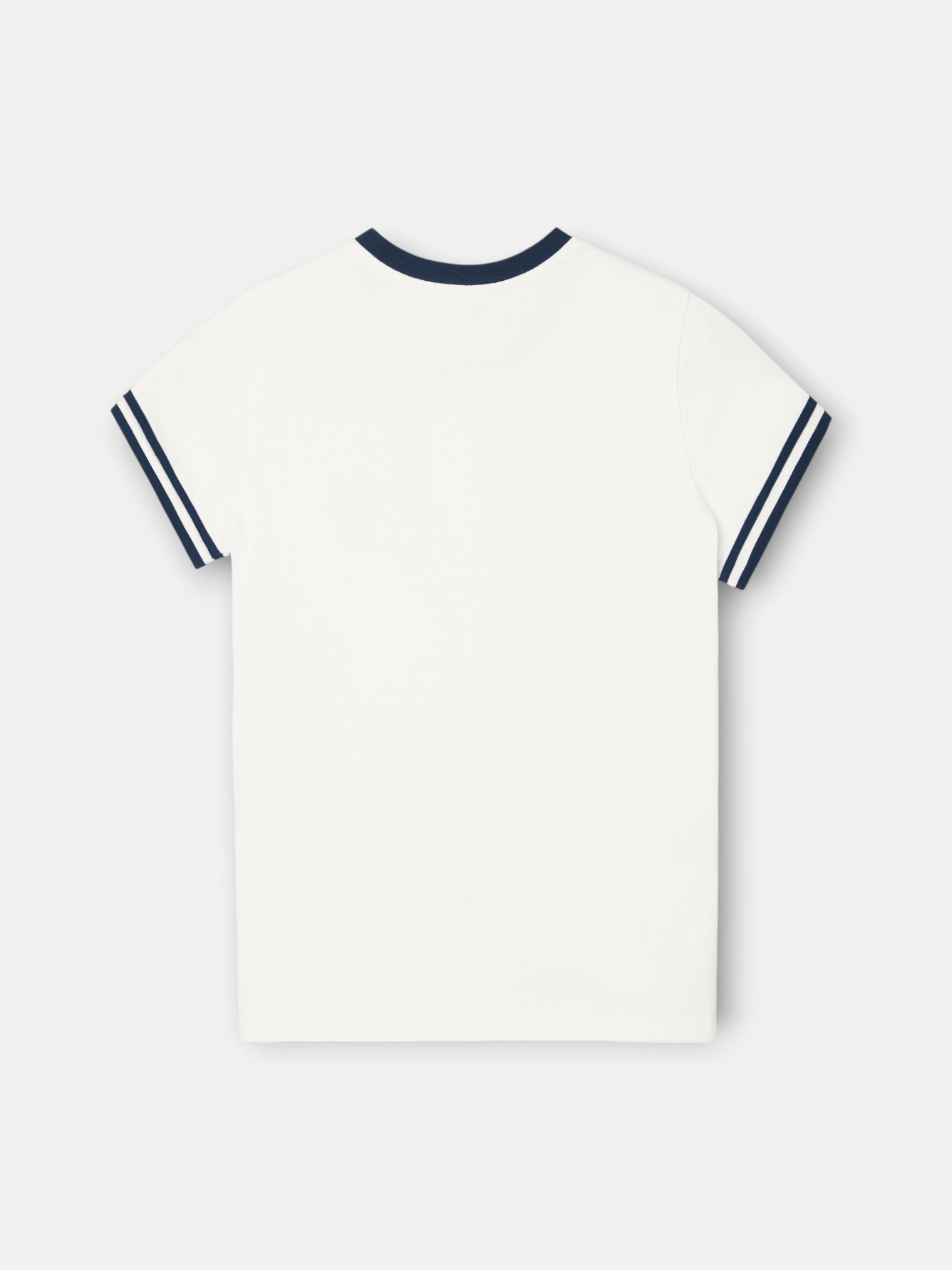 Women's T-shirt with Silbon shield patch white