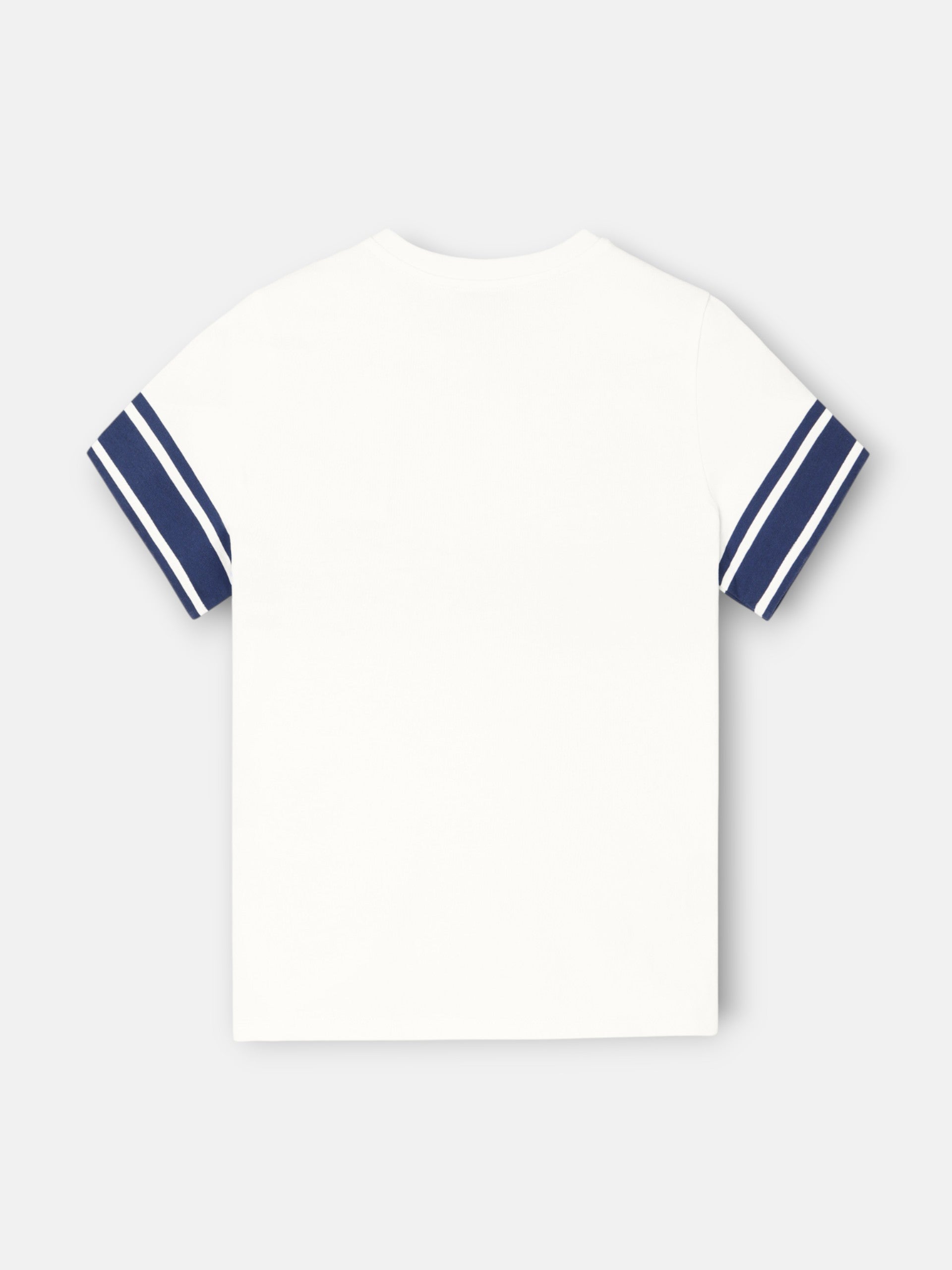 T-shirt mulher emblema faixa azul