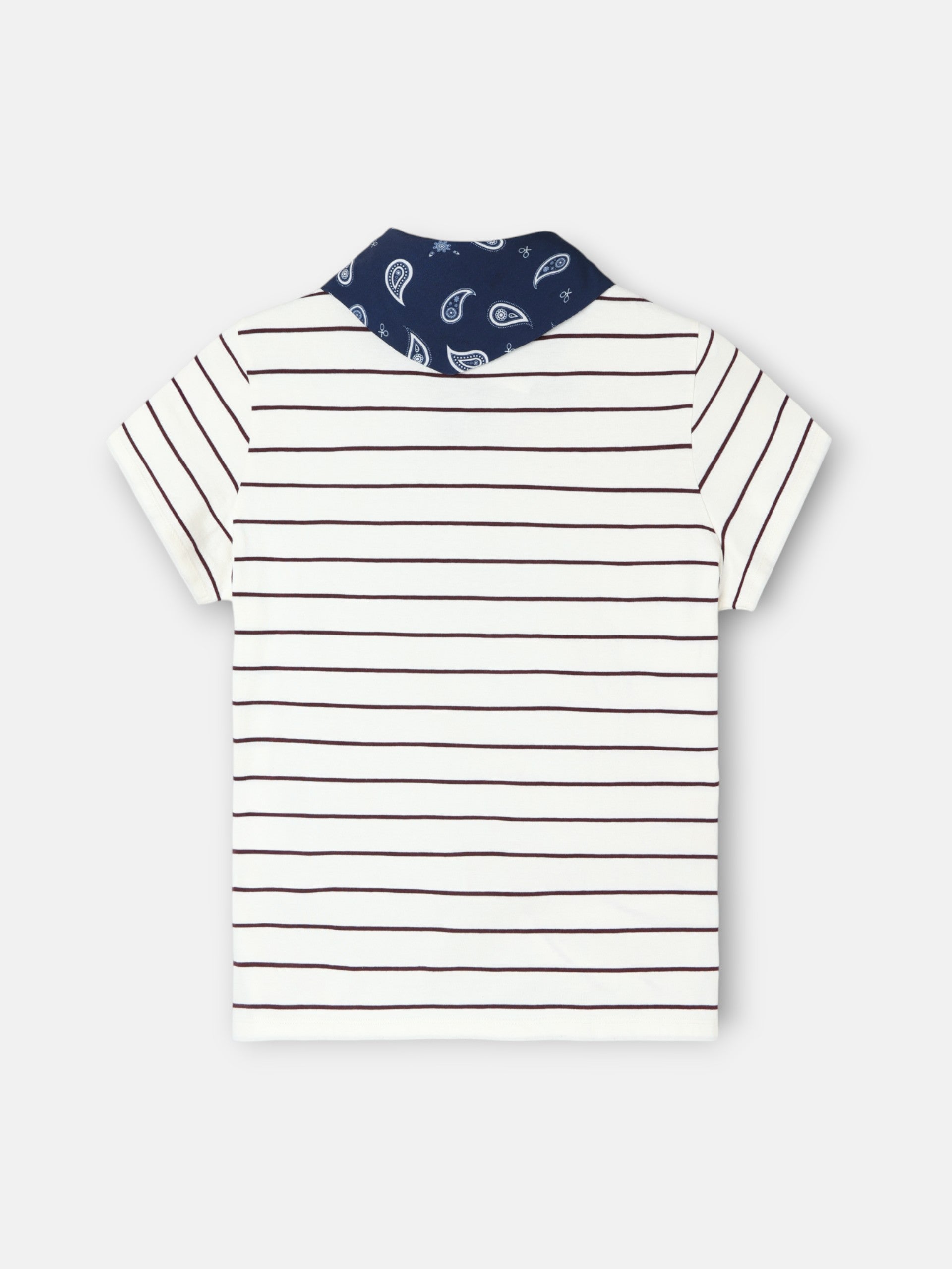 T-shirt femme avec appliqué bandana violet Silbon