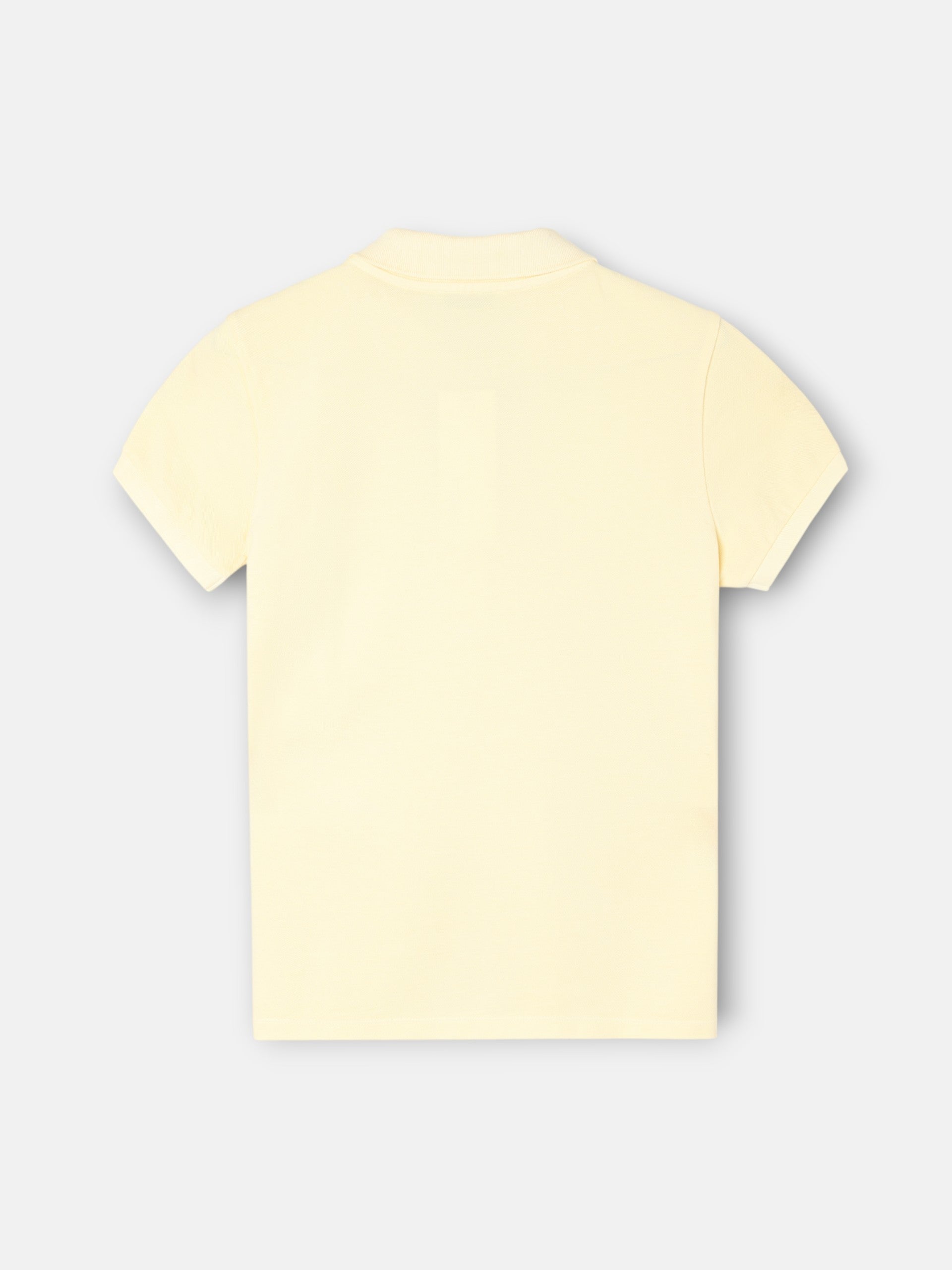 Polo clássico amarelo mulher