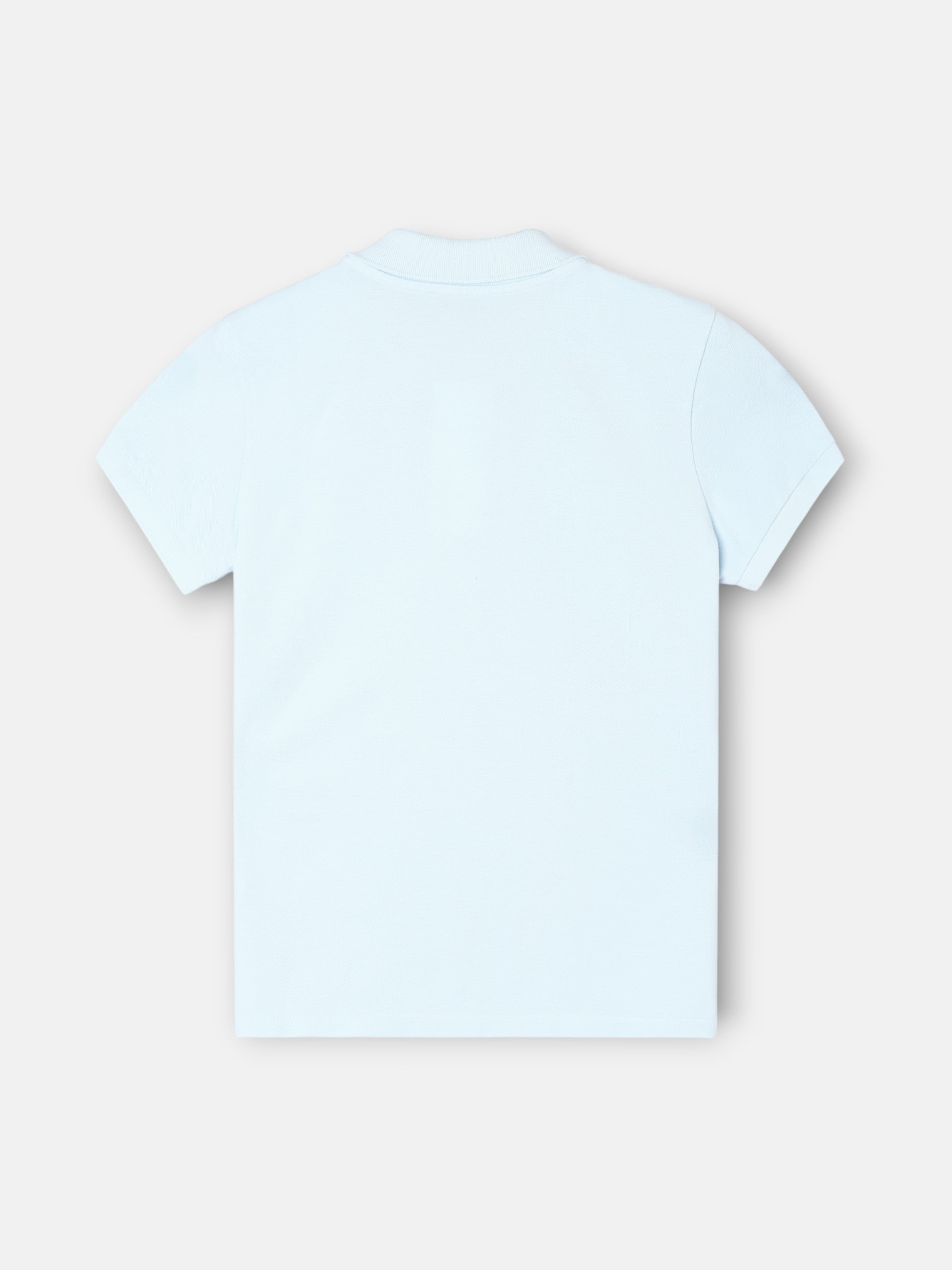 Classic light blue polo shirt for women