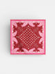 Pañuelo silbon granate y rosa