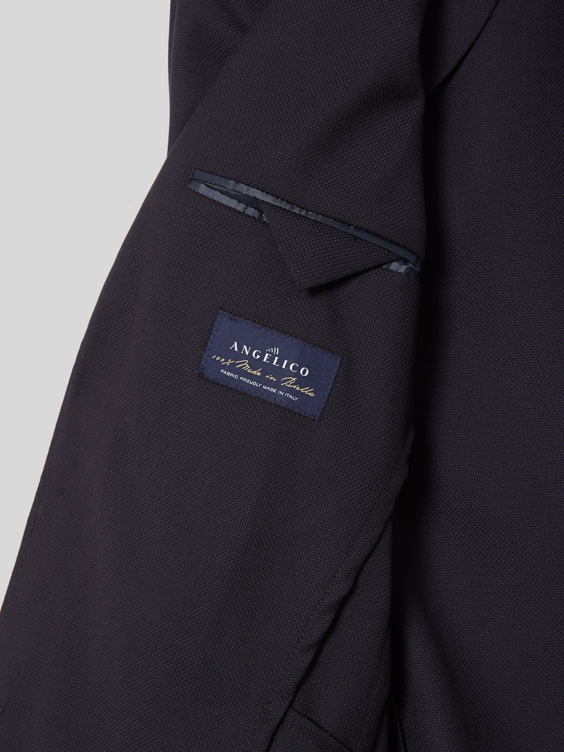 Americana strech cruzada azul marino