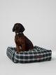 Large dog bed SILBONxLADRANGAUCHO tartan