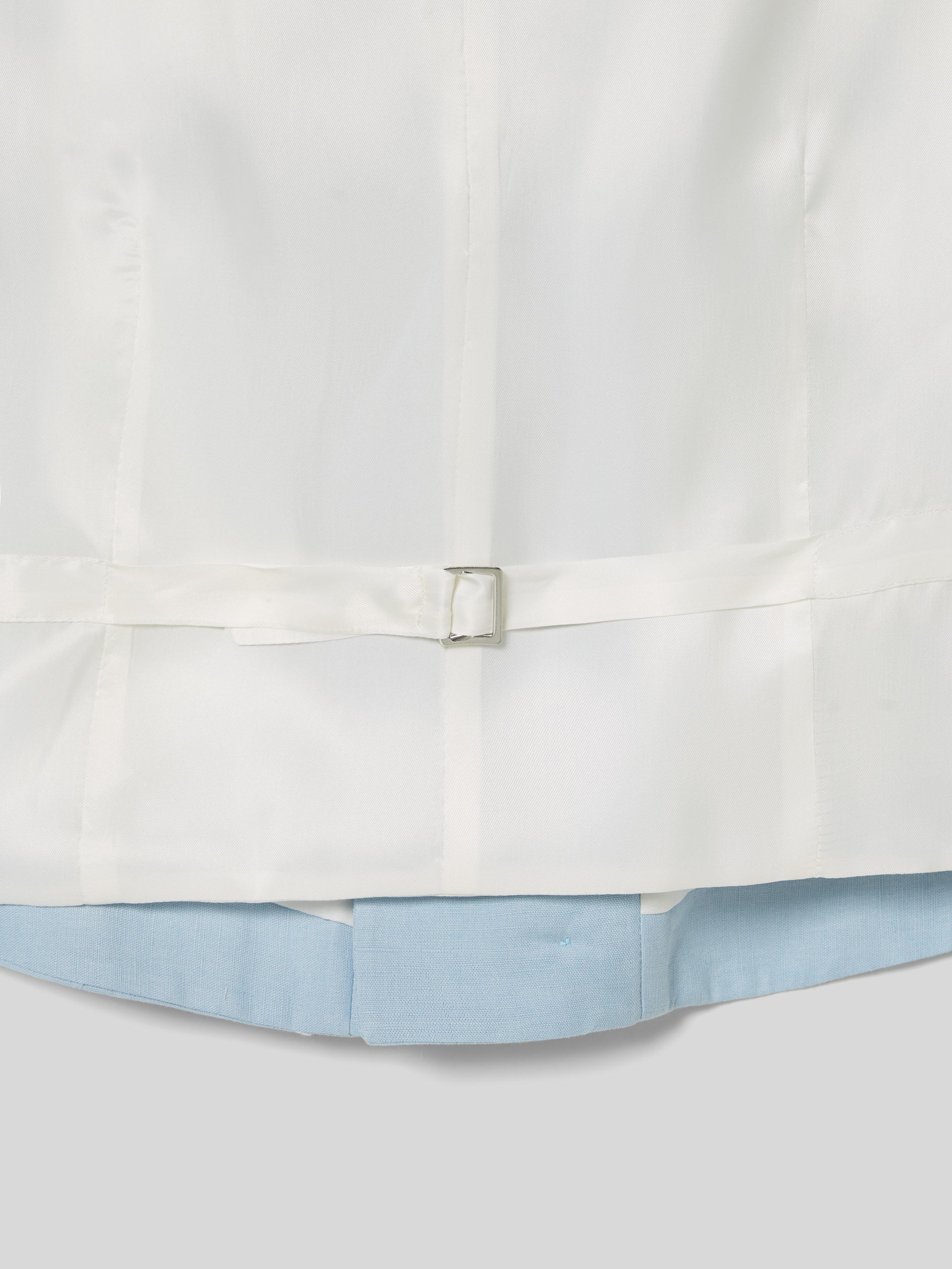 Chaleco chaque cuello redondo celeste