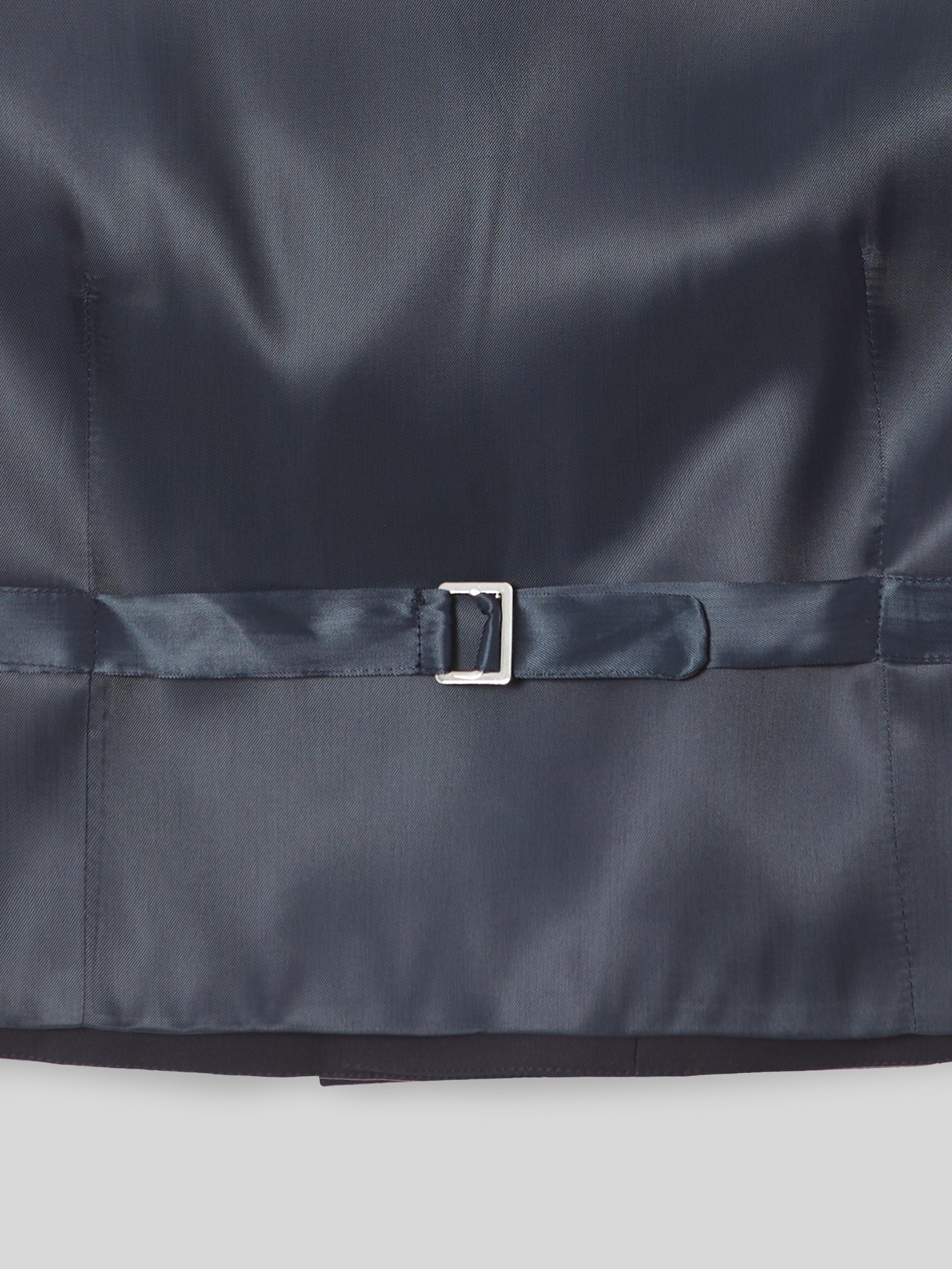 Chaleco vestir stretch cuello redondo azul marino