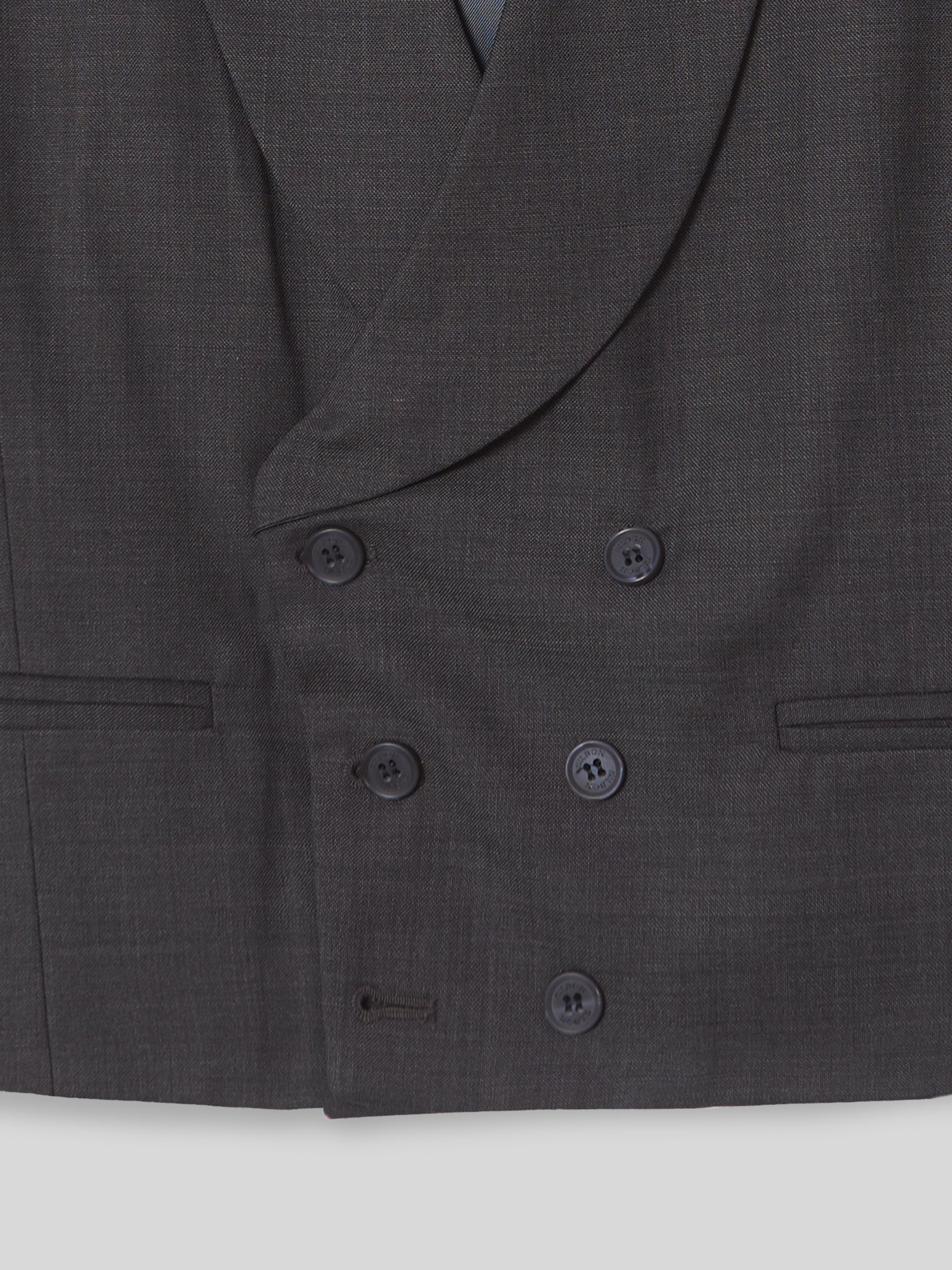 Chaleco vestir stretch cuello redondo gris