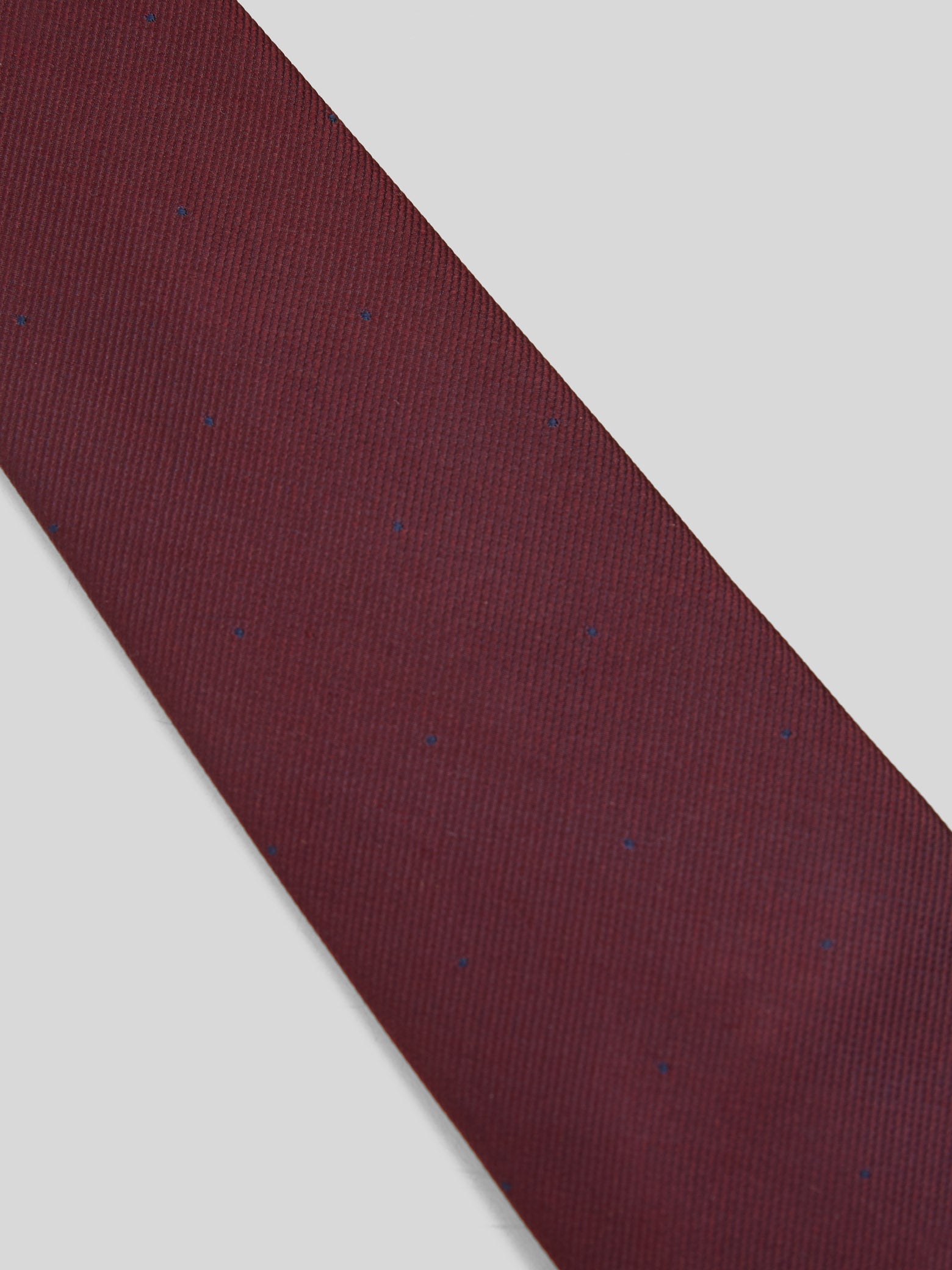 Corbata silbon lunares burdeos