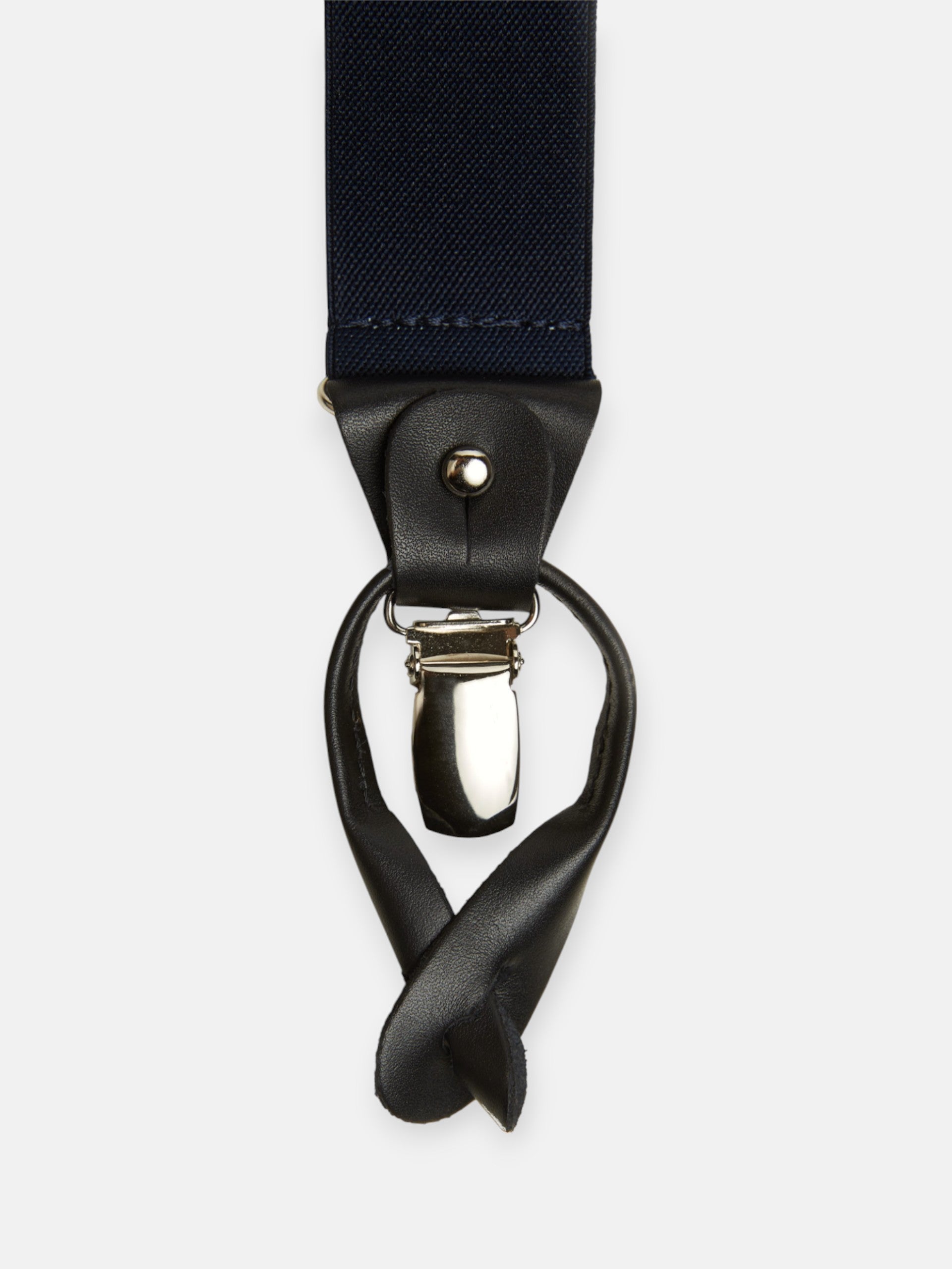 Plain navy blue silbon brace