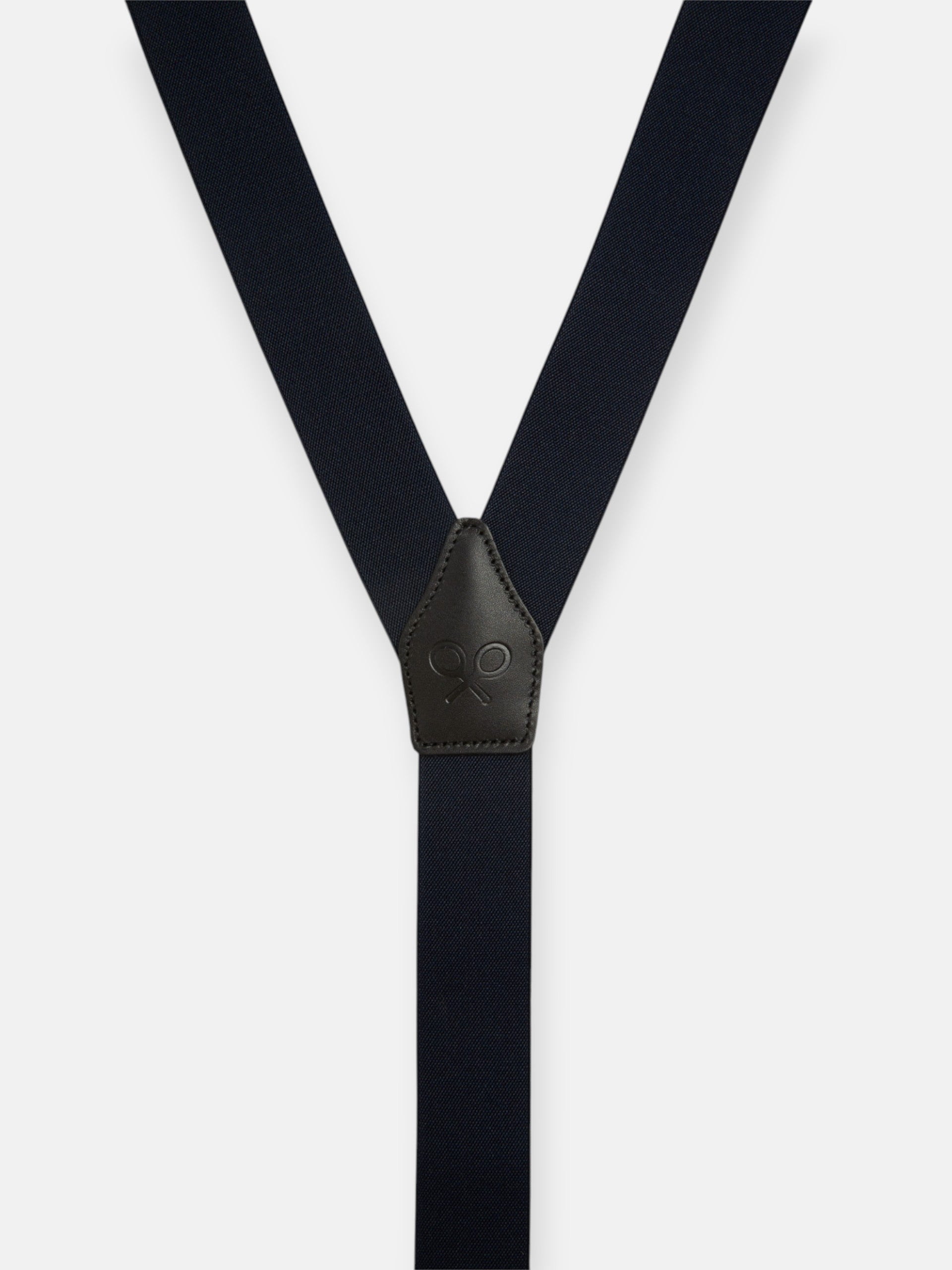 Plain navy blue silbon brace